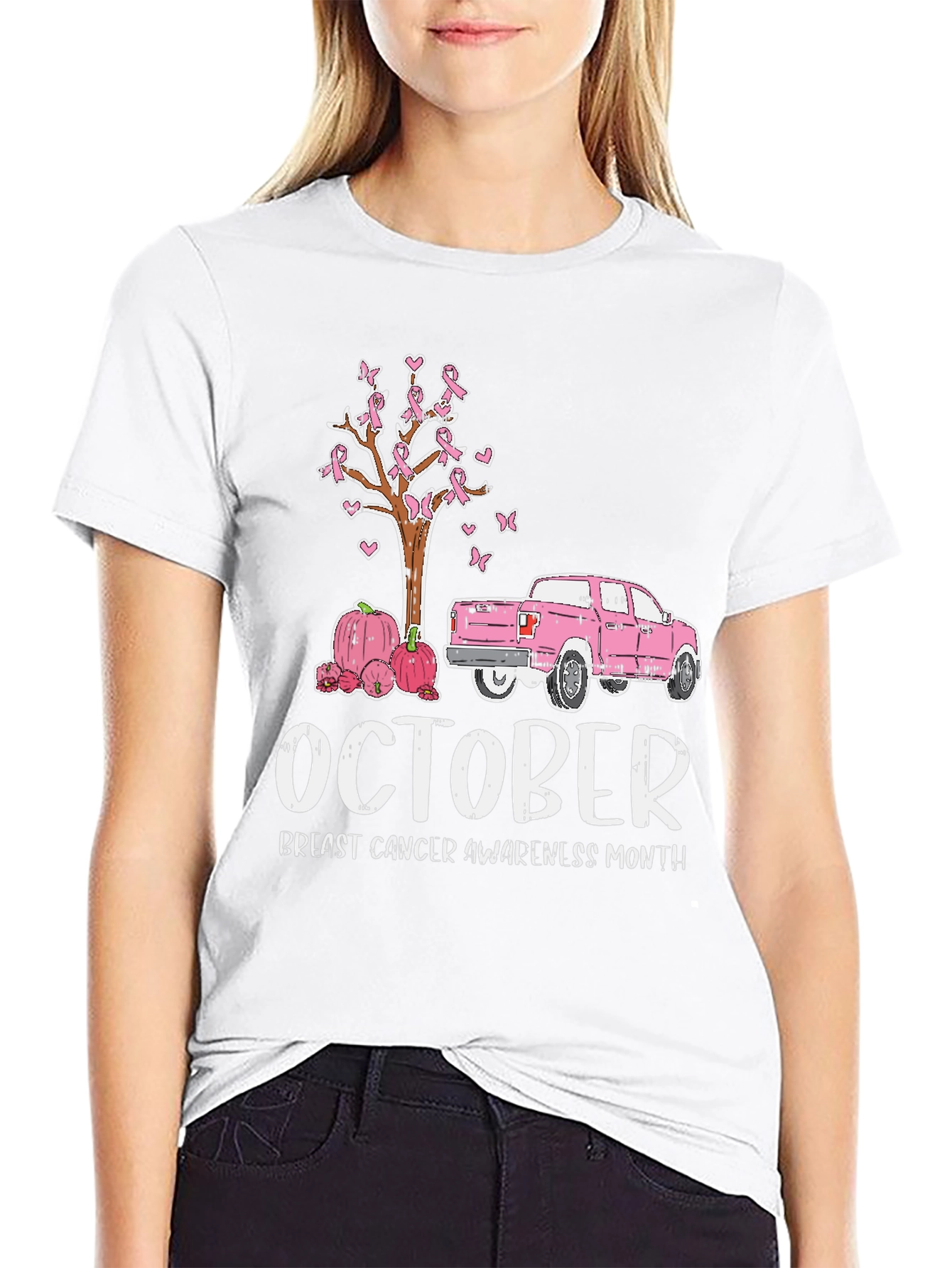October Breast Cancer Awareness Month Graphic Tee