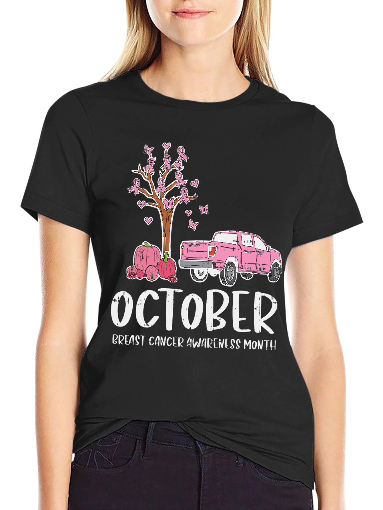 October Breast Cancer Awareness Month Graphic Tee