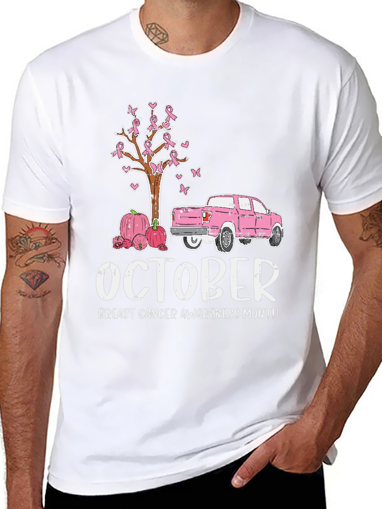 October Breast Cancer Awareness Month Graphic Tee