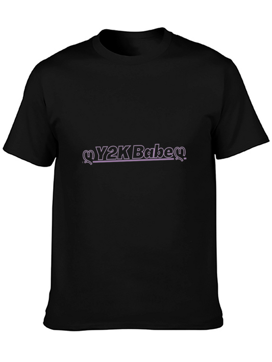 Y2K Babe Black Graphic Tee