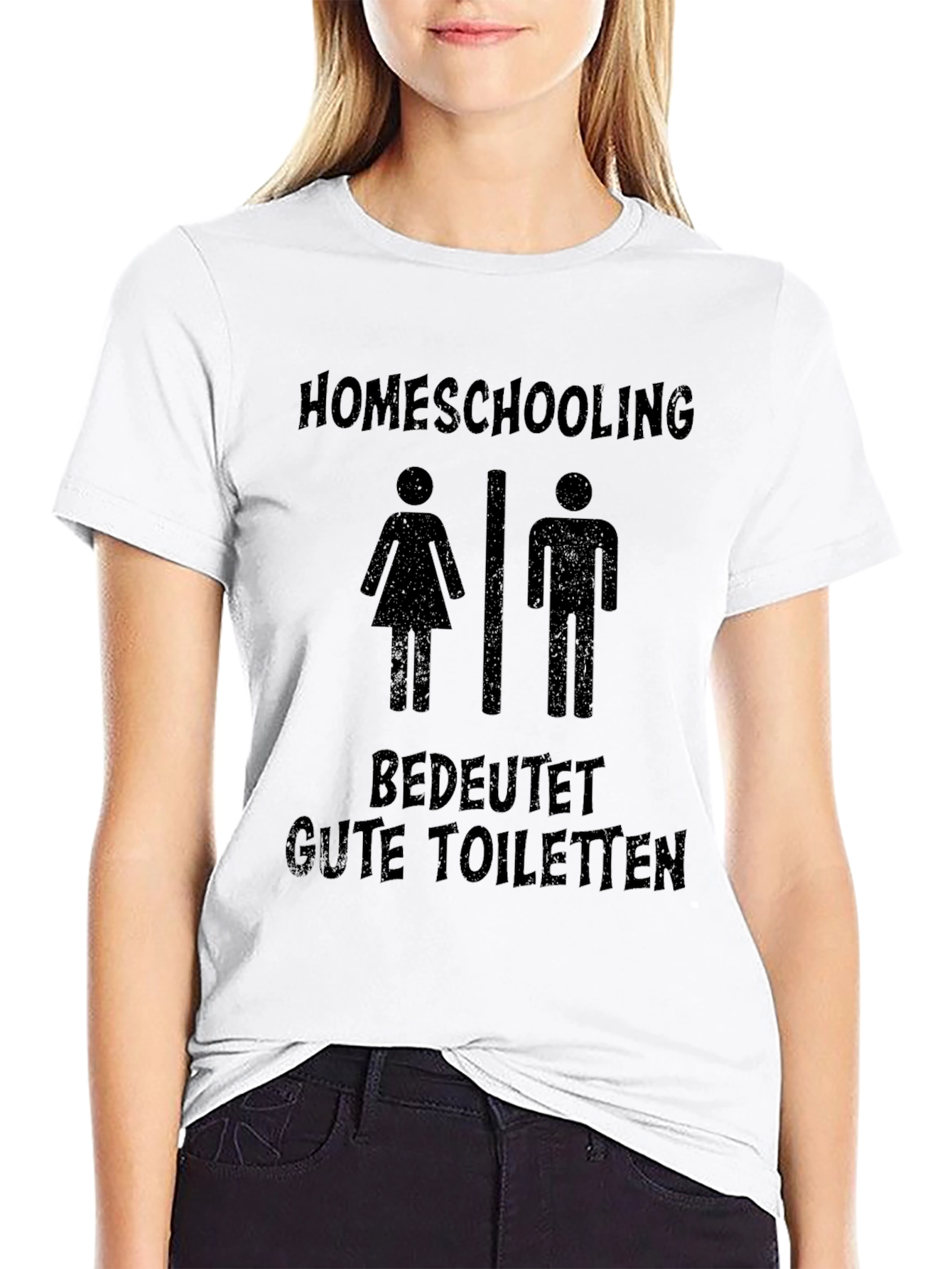 Homeschooling Gute Toiletten Black T-Shirt