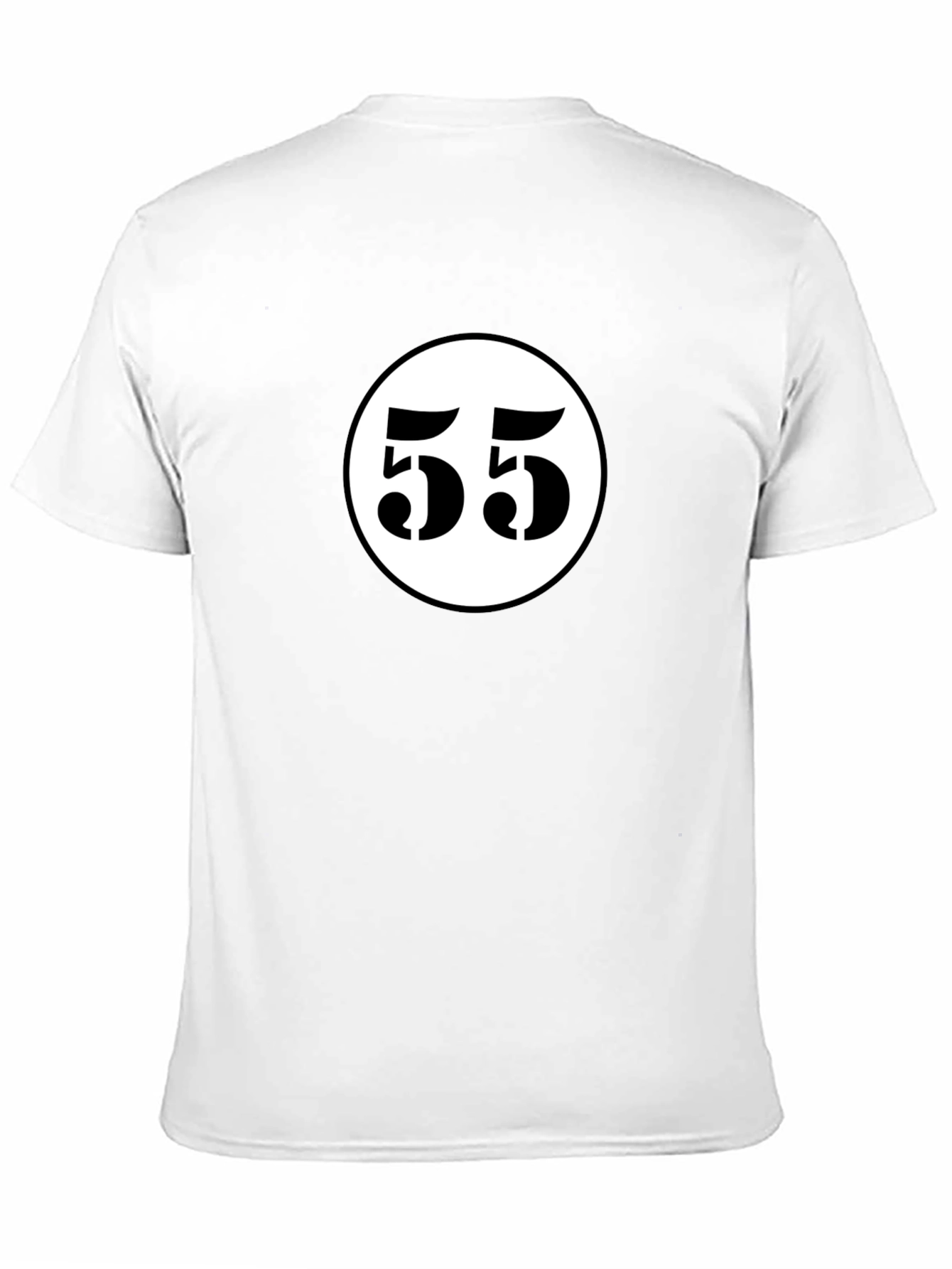 Retro Race Number 55 Black T-Shirt