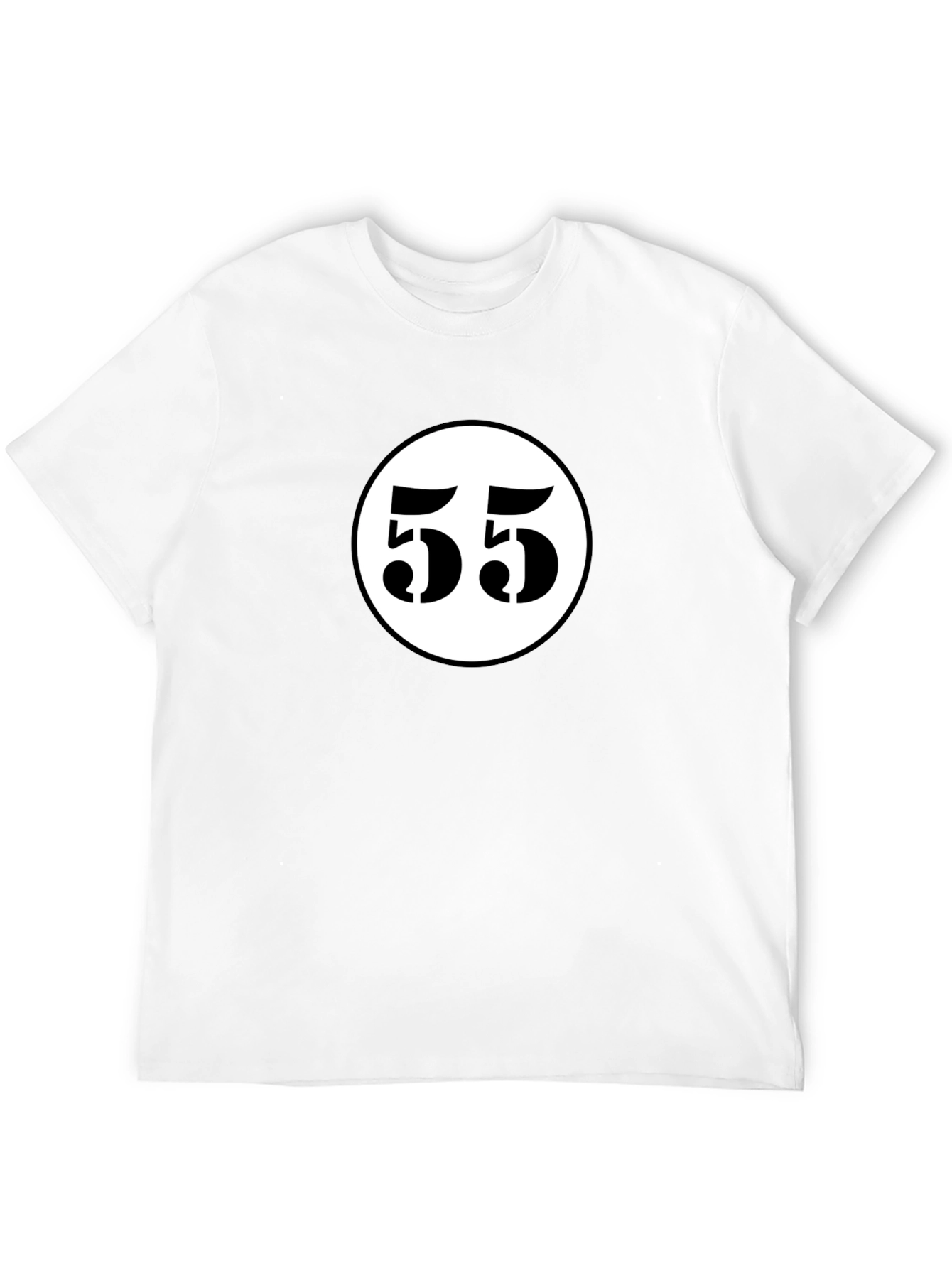 Retro Race Number 55 Black T-Shirt