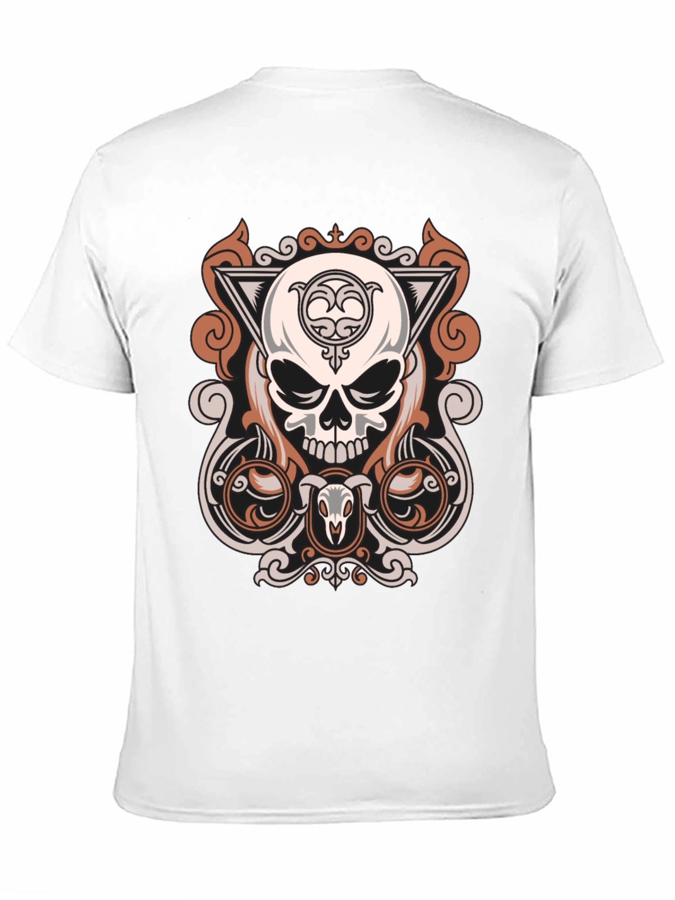 Skull Graphic Print T-Shirt - Modern Design