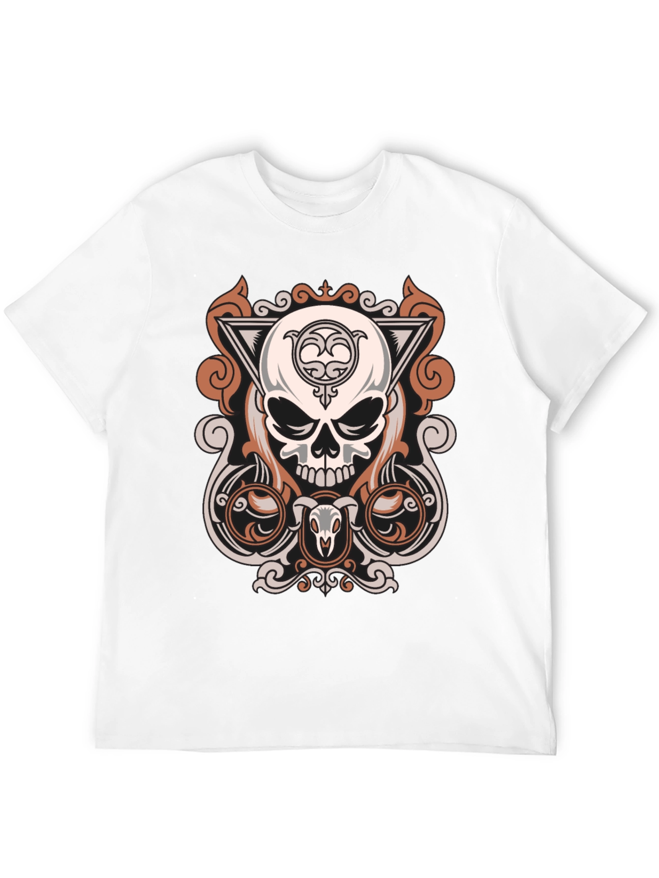 Skull Graphic Print T-Shirt - Modern Design