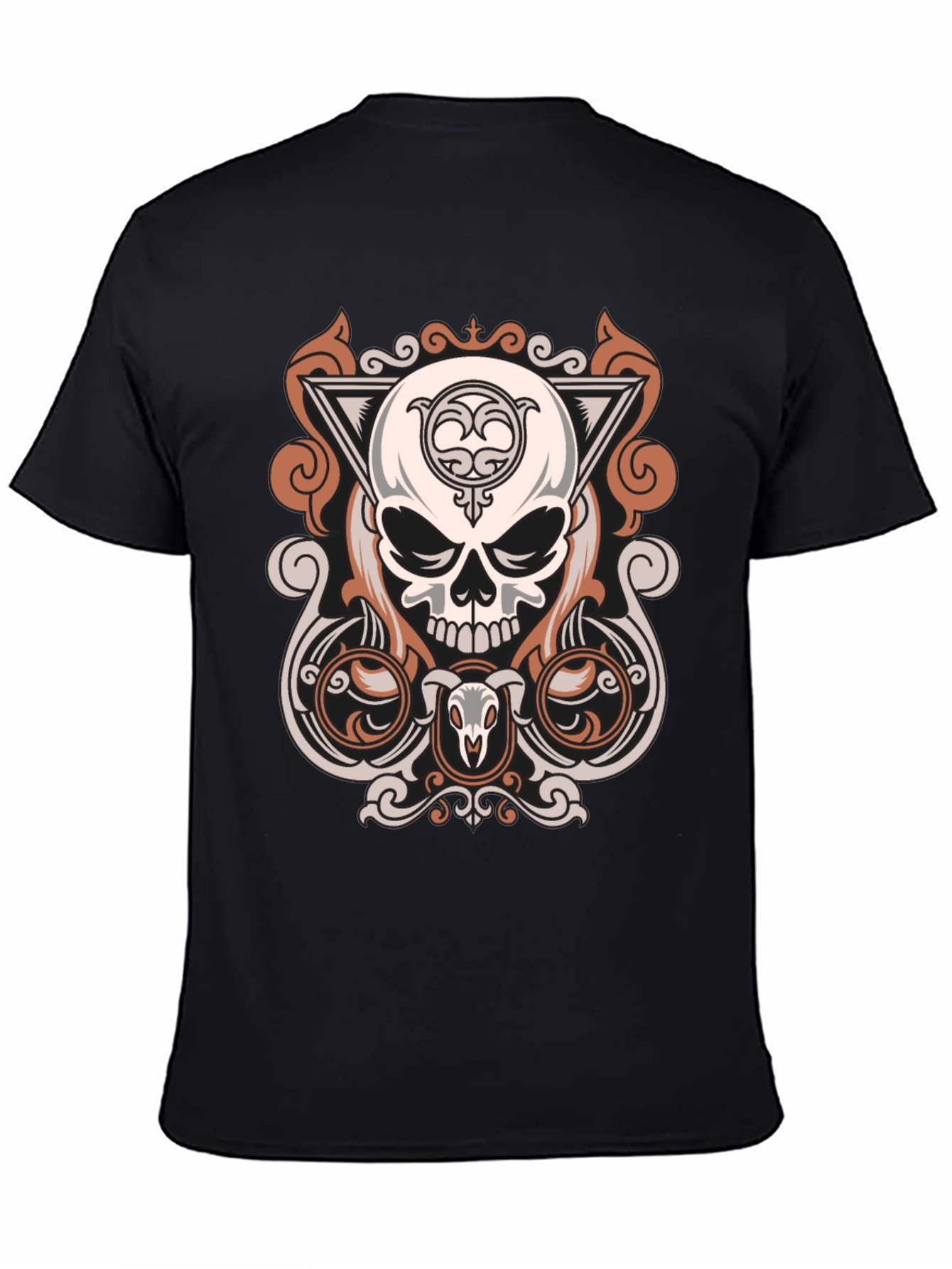 Skull Graphic Print T-Shirt - Modern Design