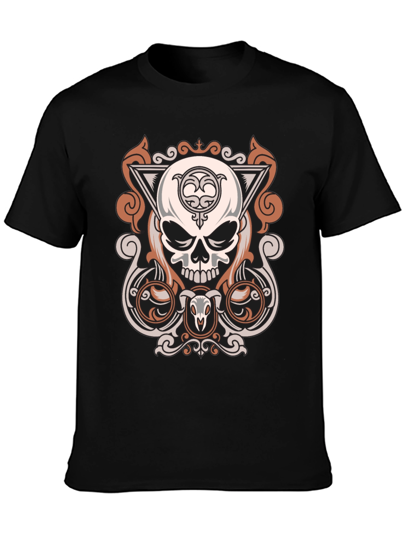 Skull Graphic Print T-Shirt - Modern Design