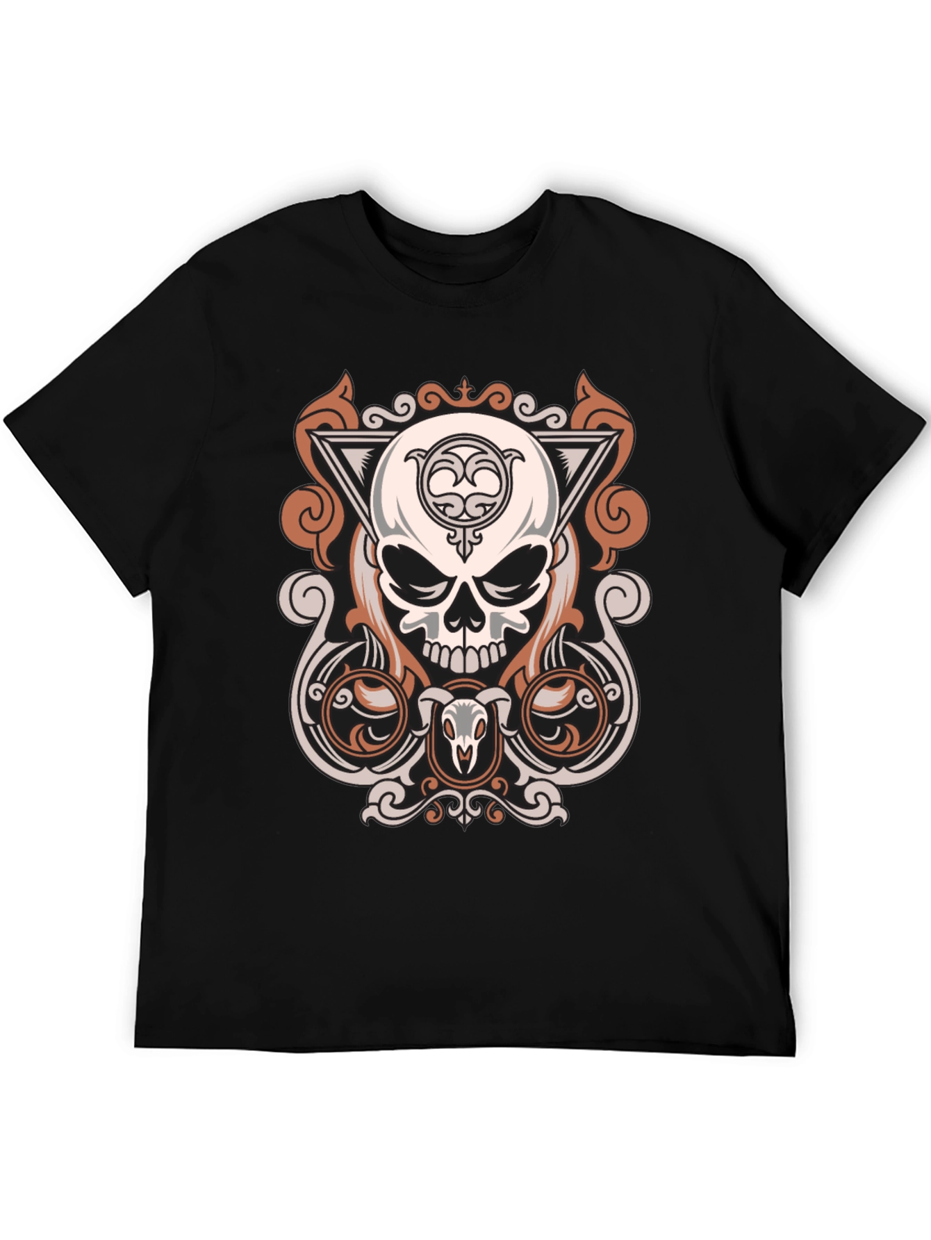 Skull Graphic Print T-Shirt - Modern Design