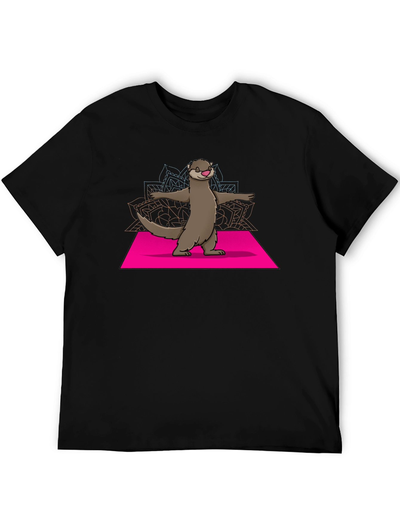 Yoga Otter Graphic Tee - Balance and Style!