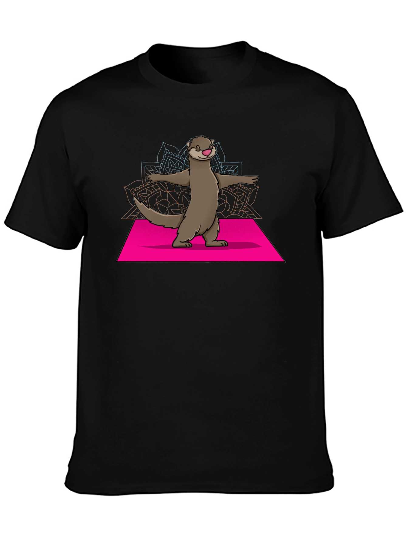 Yoga Otter Graphic Tee - Balance and Style!