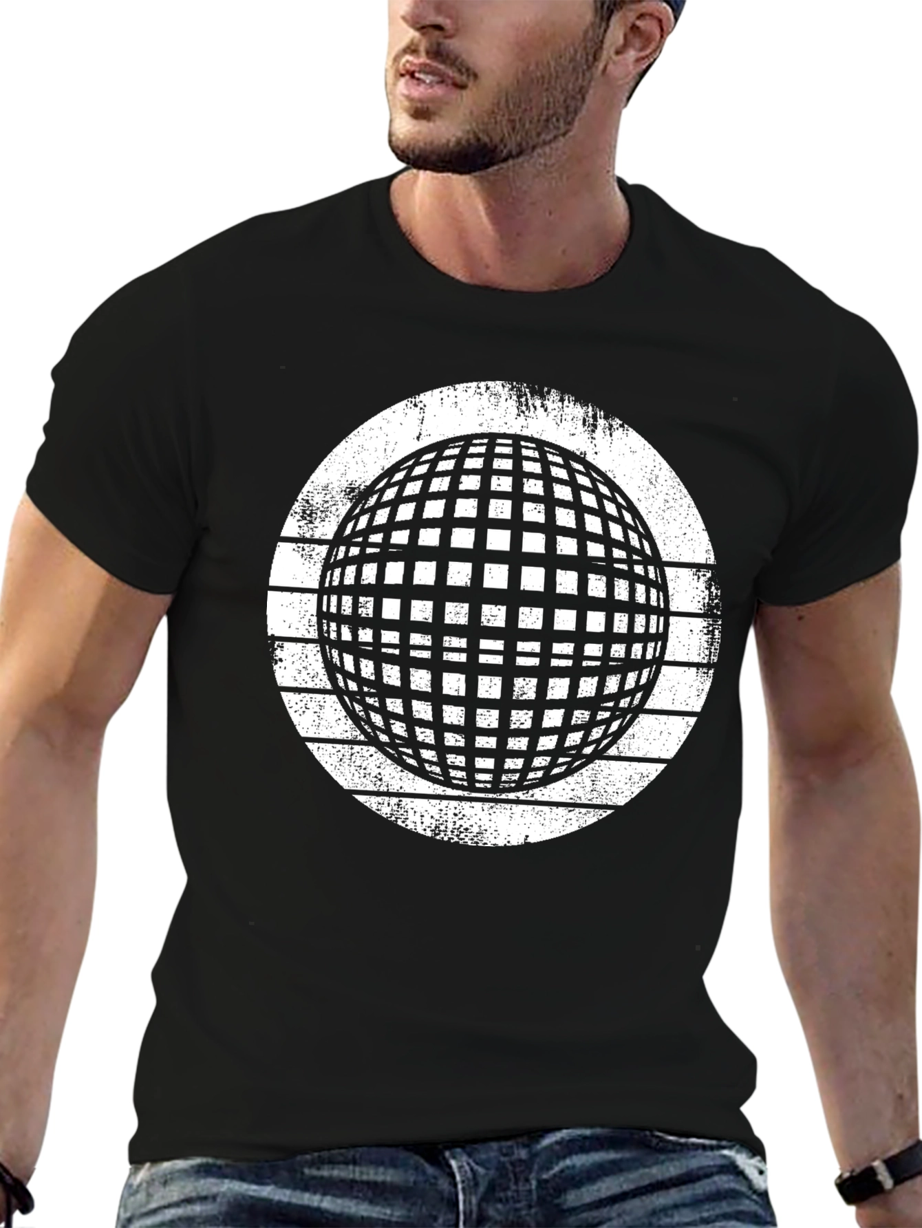 Geometric Sphere Graphic Tee