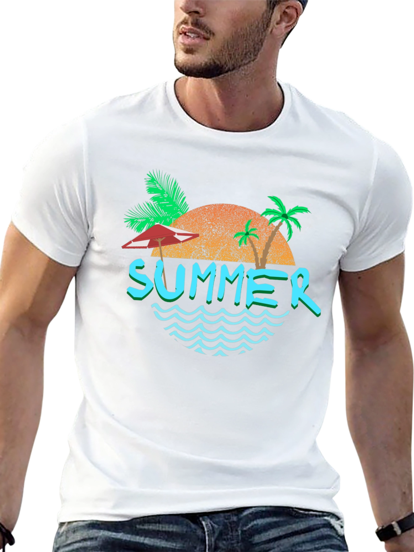 Summer Vibes Graphic T-Shirt - Relaxed Fit