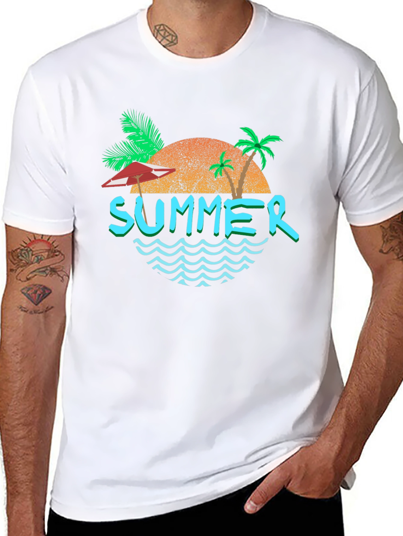 Summer Vibes Graphic T-Shirt - Relaxed Fit