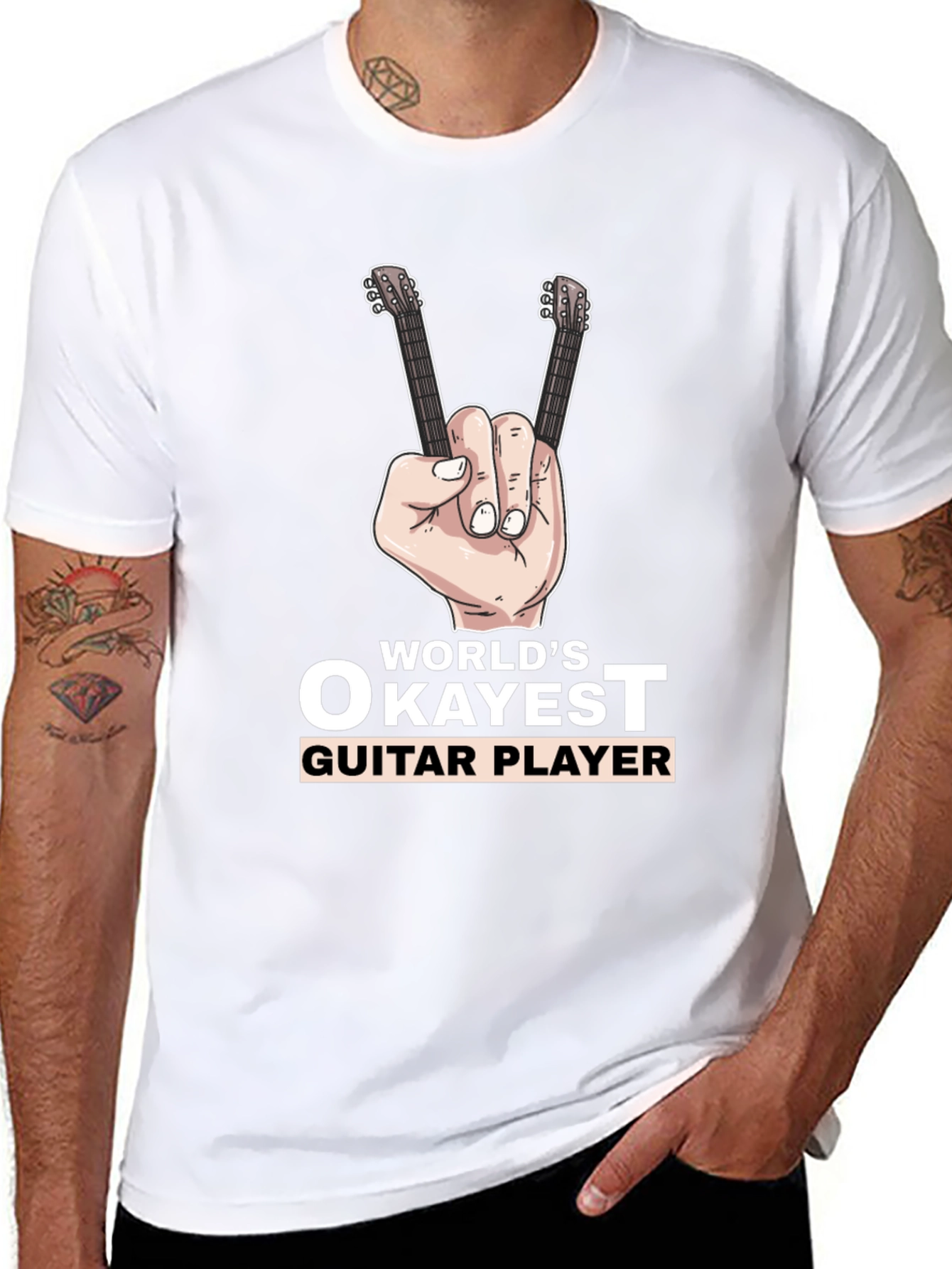 Worlds Okayest Guitar Player T-Shirt