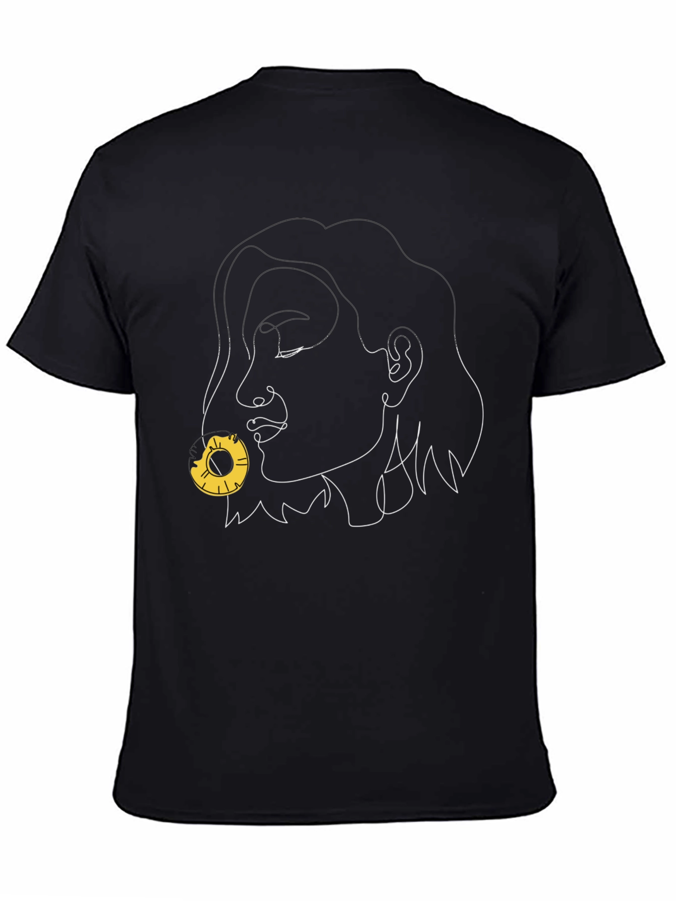 Abstract Face Pineapple Graphic Tee