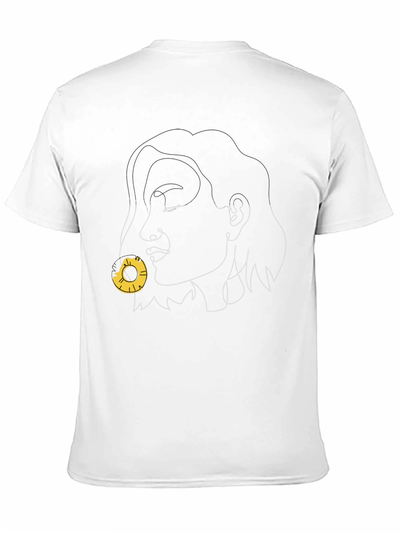 Abstract Face Pineapple Graphic Tee