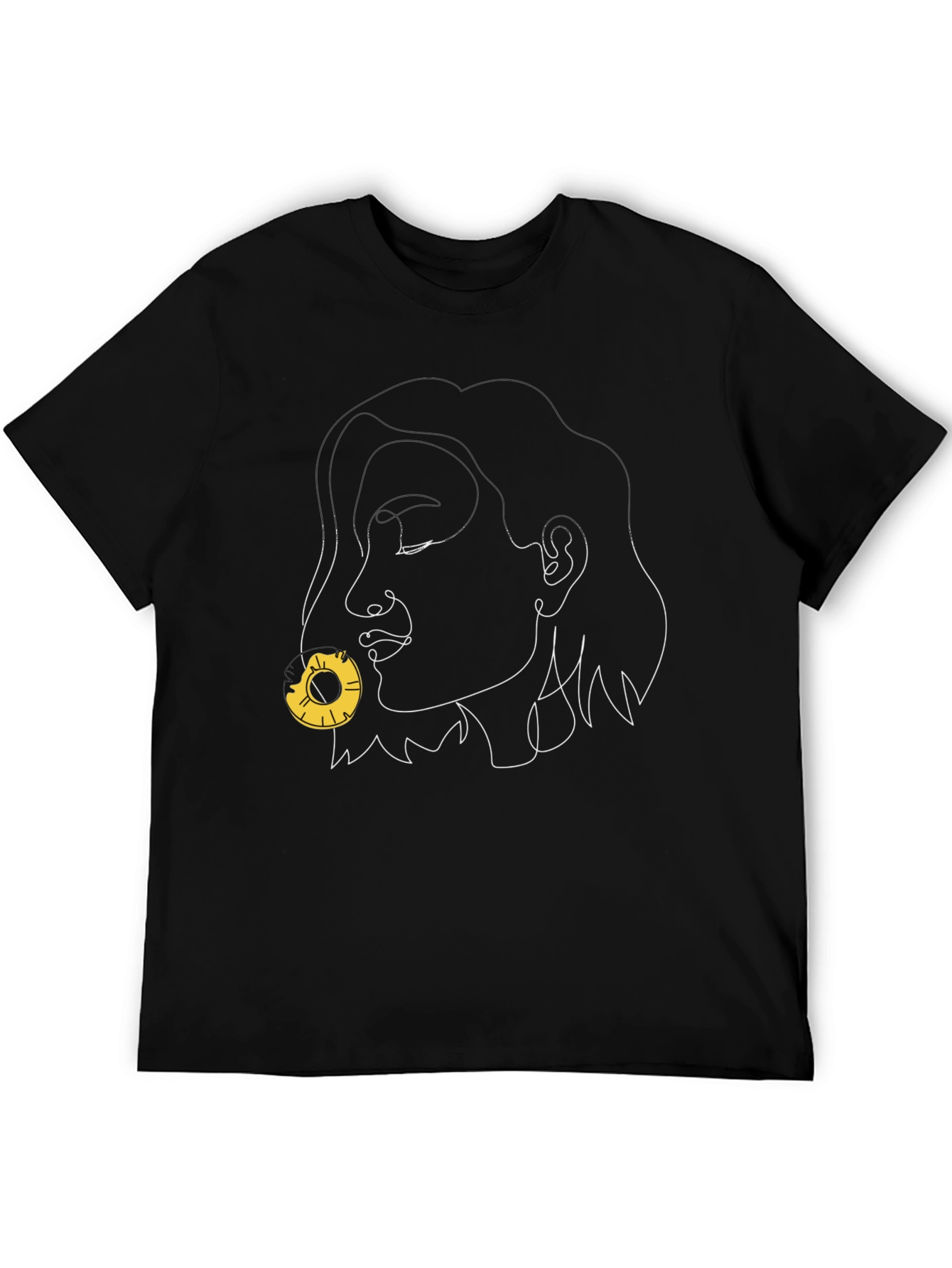 Abstract Face Pineapple Graphic Tee