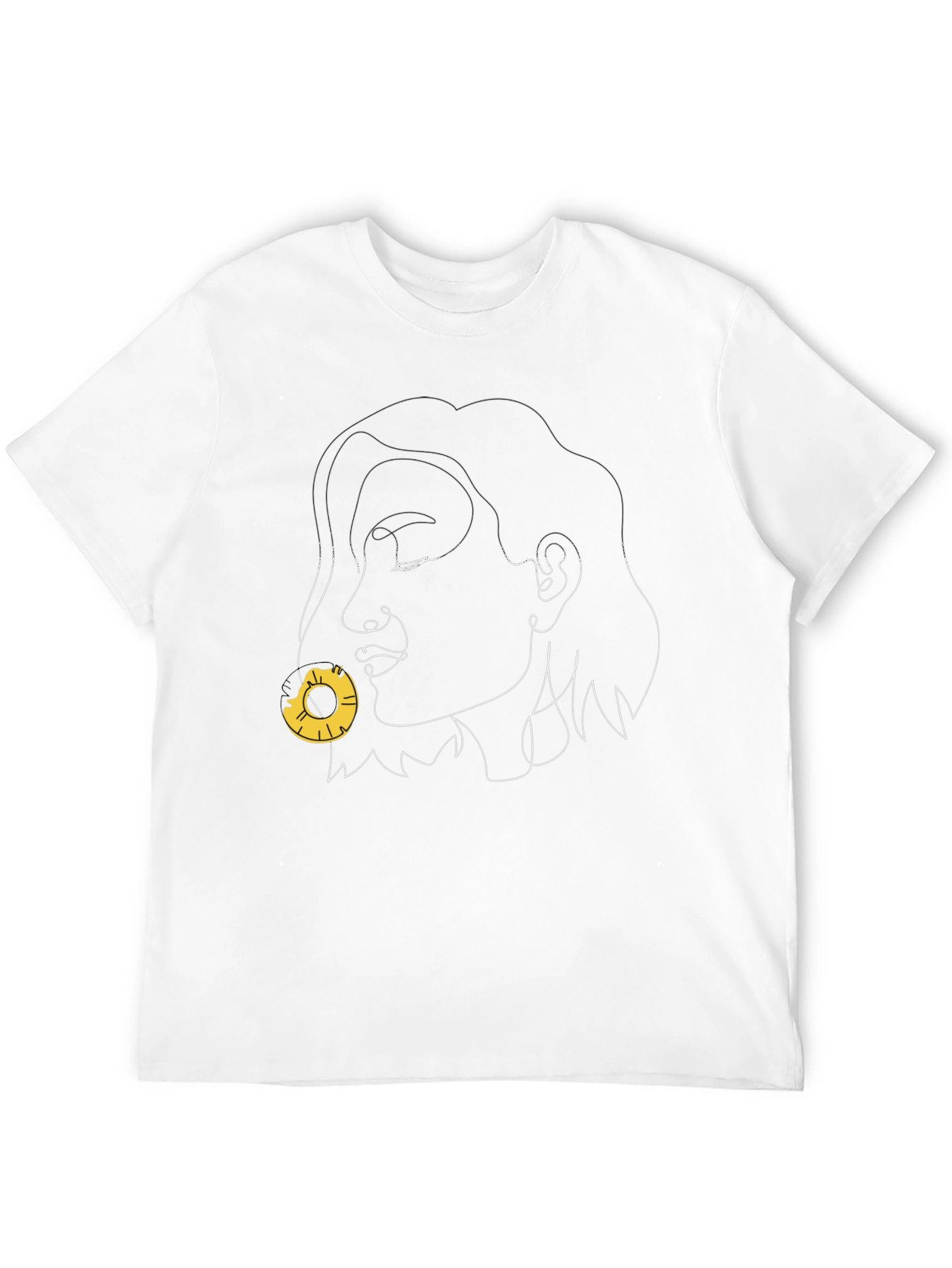 Abstract Face Pineapple Graphic Tee
