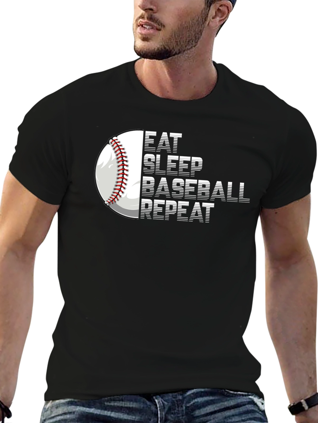Eat Sleep Baseball Repeat T-Shirt