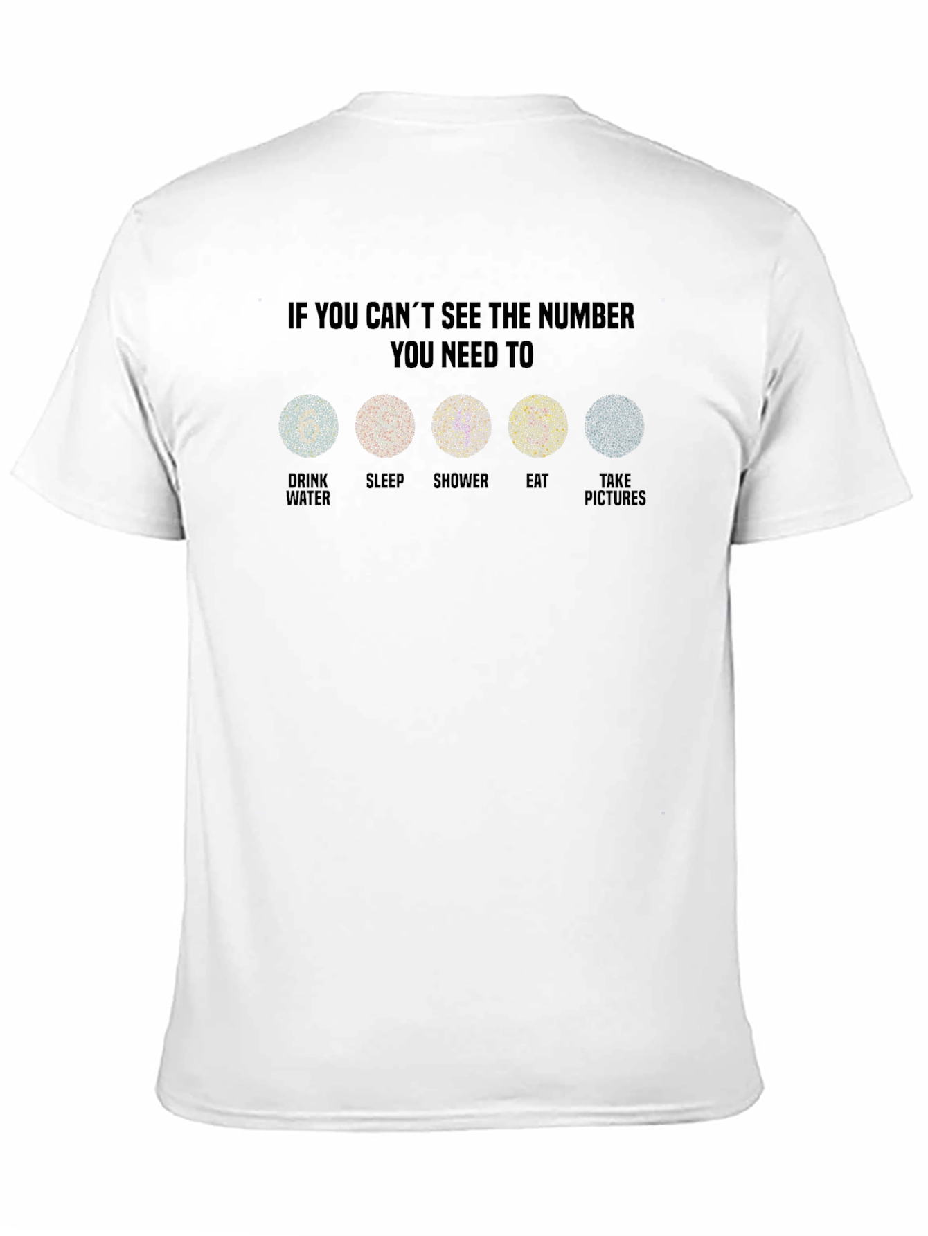 Eye Test T-Shirt: Self-Care Humor Tee