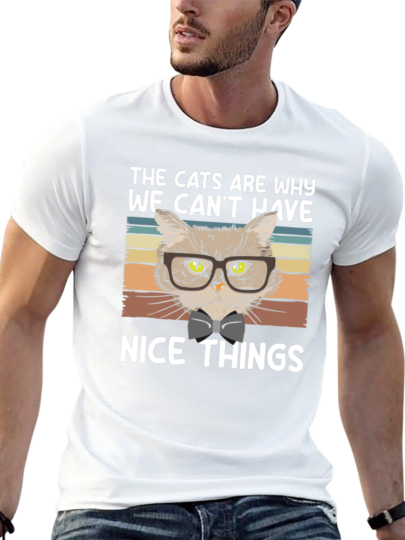 Funny Cat T-Shirt - Nice Things Design