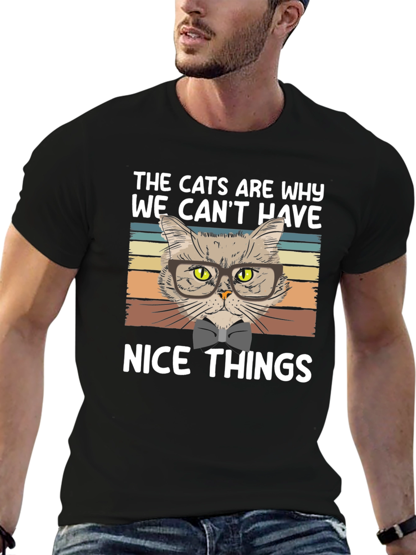 Funny Cat T-Shirt - Nice Things Design