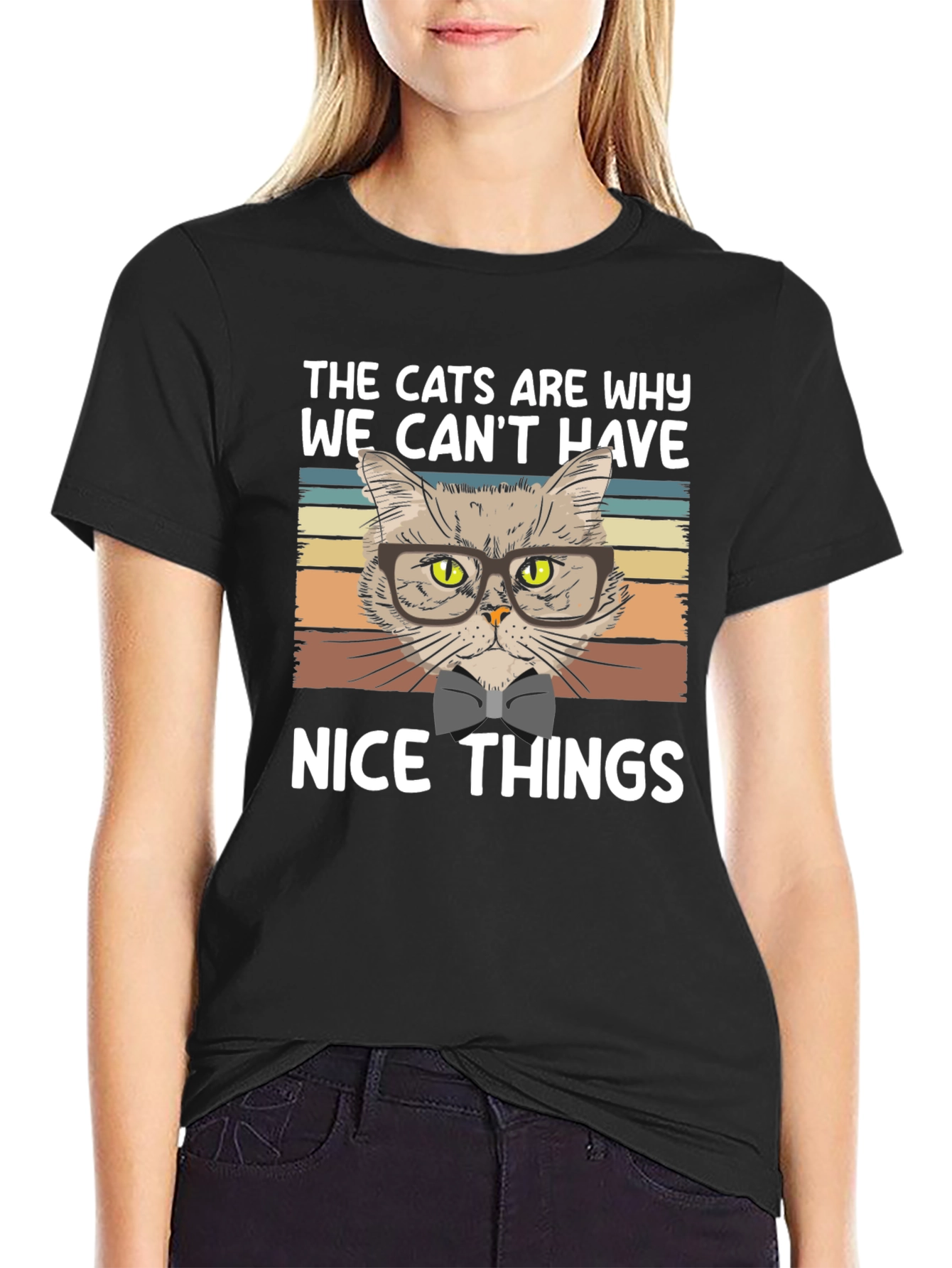 Funny Cat T-Shirt - Nice Things Design