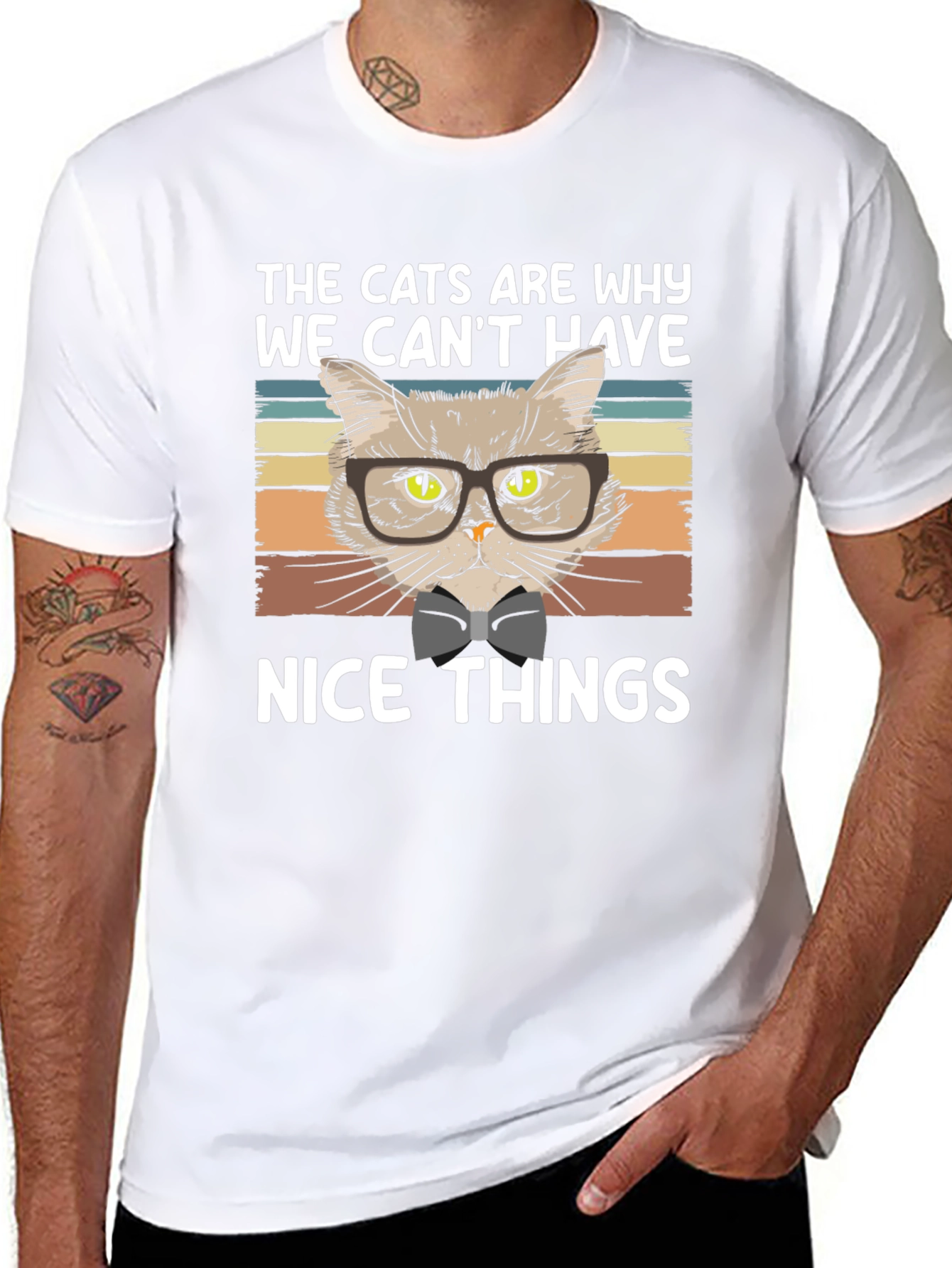 Funny Cat T-Shirt - Nice Things Design
