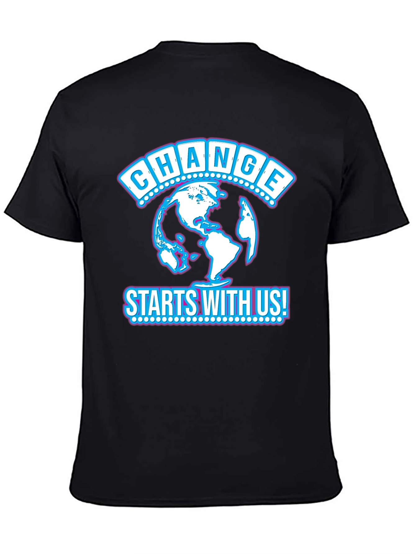 Change Starts With Us Black T-Shirt