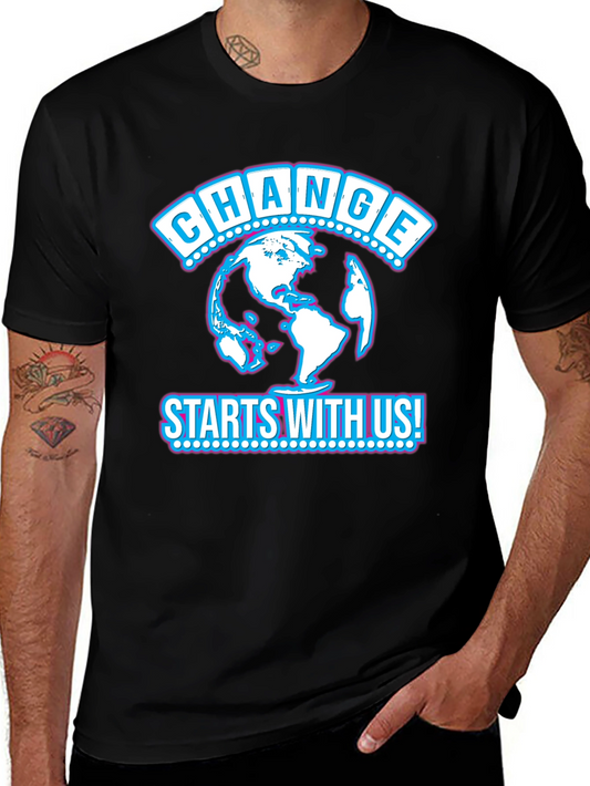 Change Starts With Us Black T-Shirt