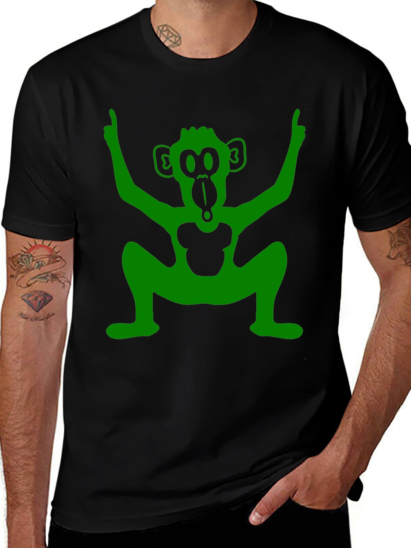 Funky Monkey Graphic Tee - Black T-Shirt