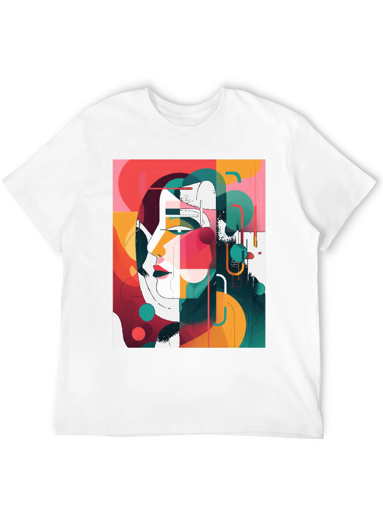 Abstract Art Graphic Tee - Modern Style Shirt