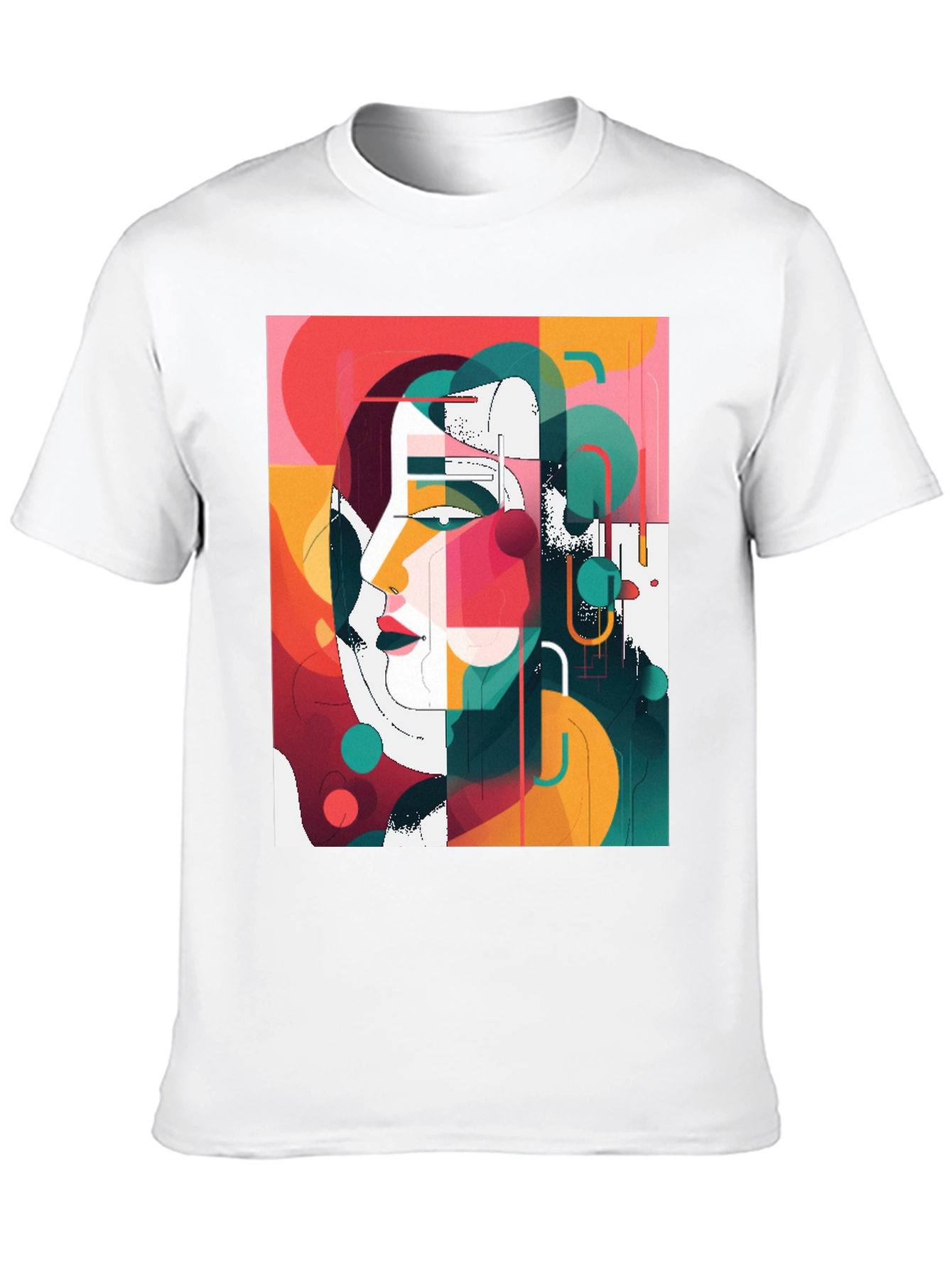 Abstract Art Graphic Tee - Modern Style Shirt