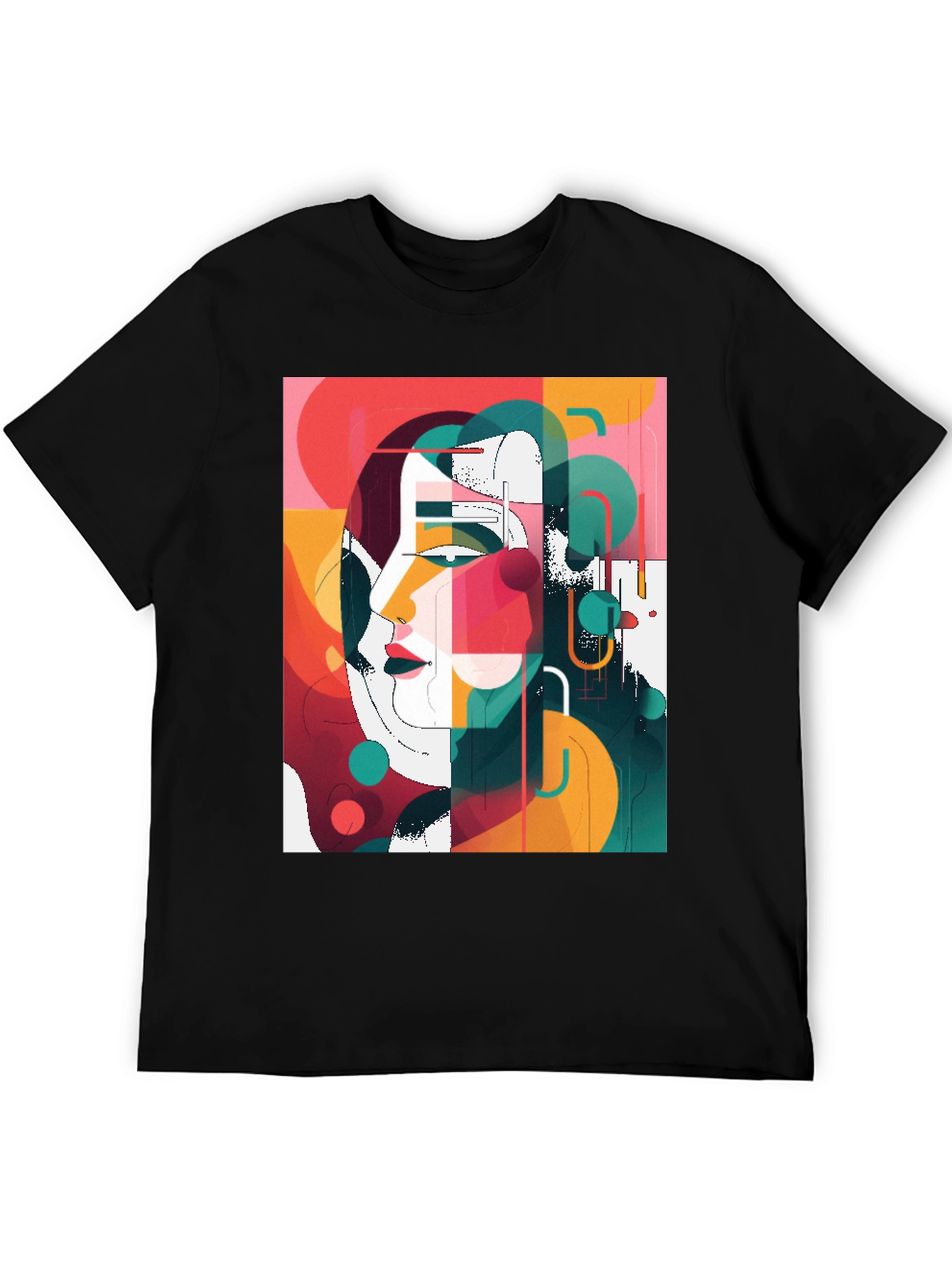 Abstract Art Graphic Tee - Modern Style Shirt