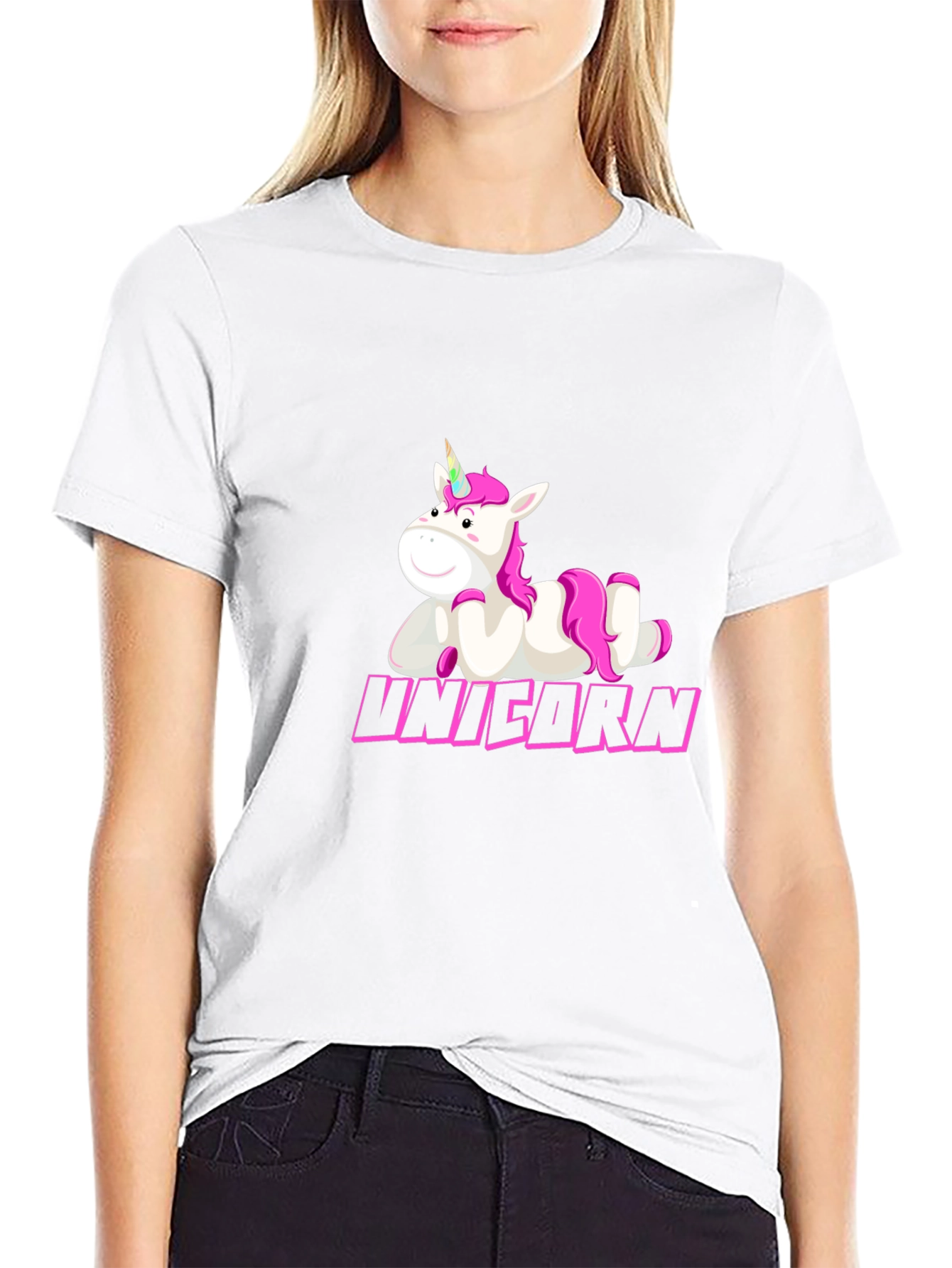 Unicorn Graphic Tee - Black