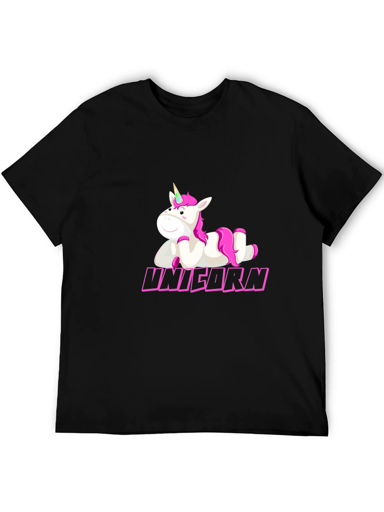 Unicorn Graphic Tee - Black