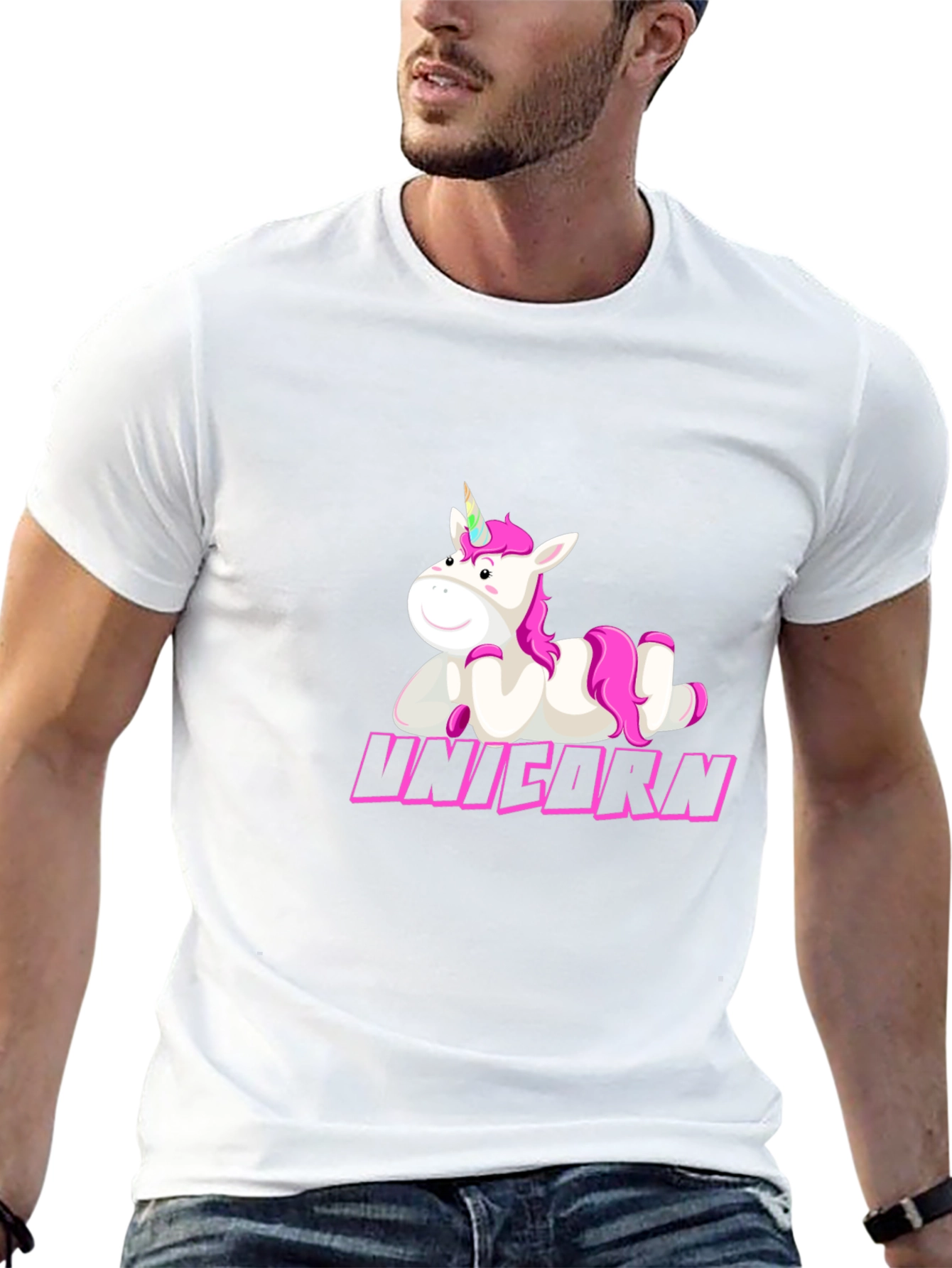 Unicorn Graphic Tee - Black