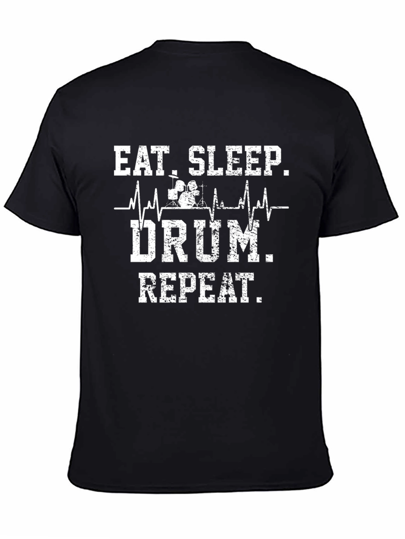 Eat Sleep Drum Repeat Black Graphic Tee