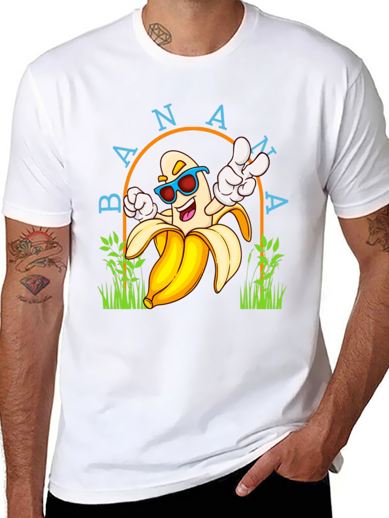 Cool Banana Graphic Tee - Unisex Black T-Shirt