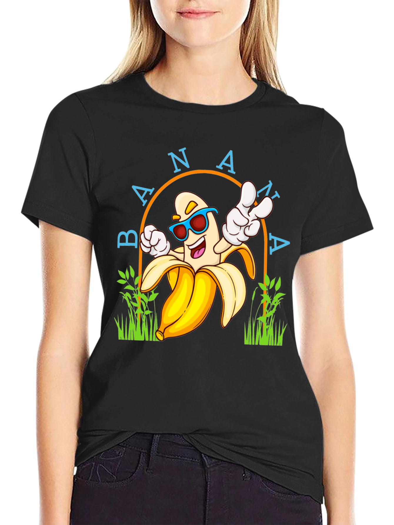 Cool Banana Graphic Tee - Unisex Black T-Shirt