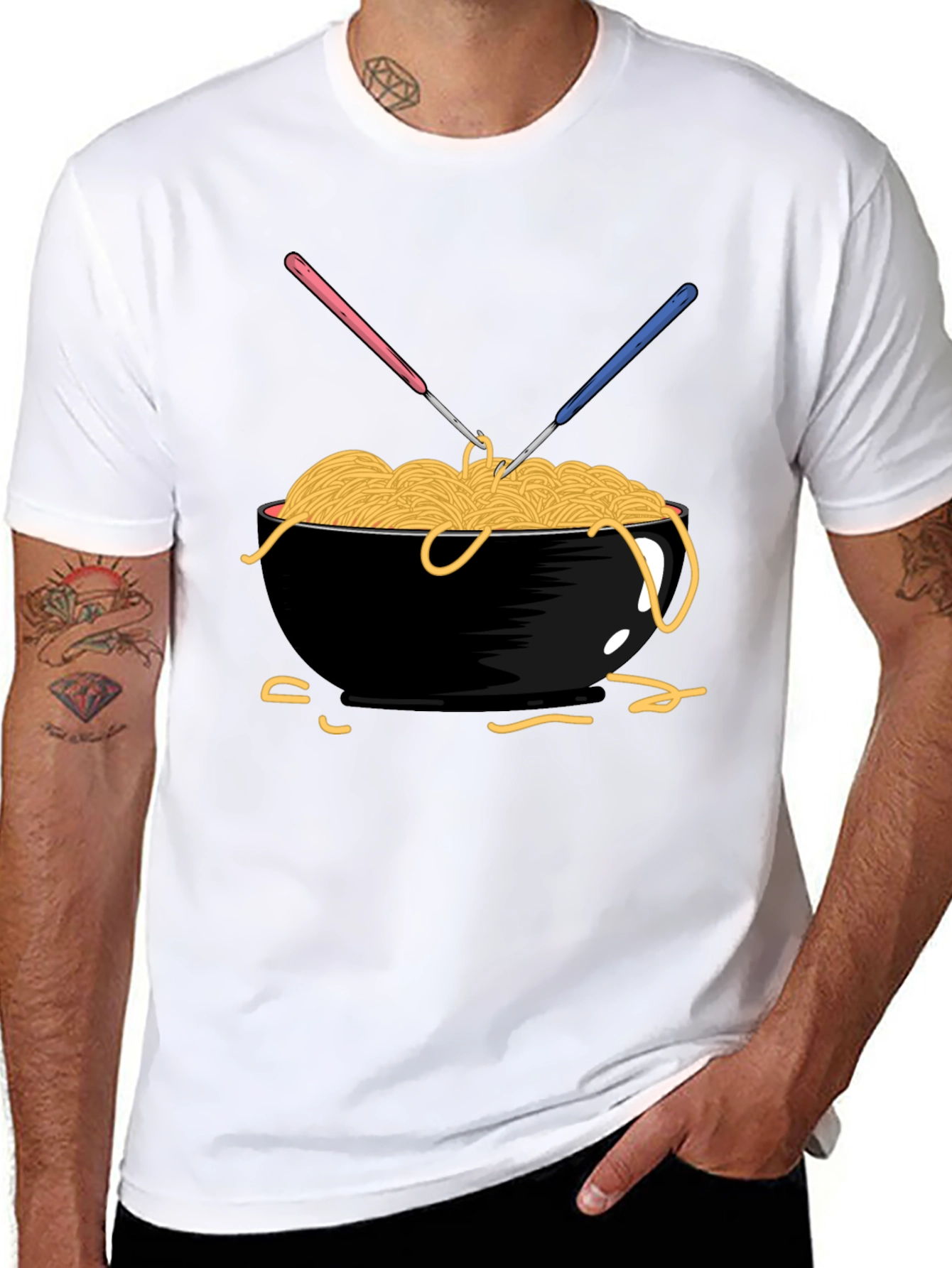 Spaghetti Bowl T-Shirt - Quirky Foodie Tee