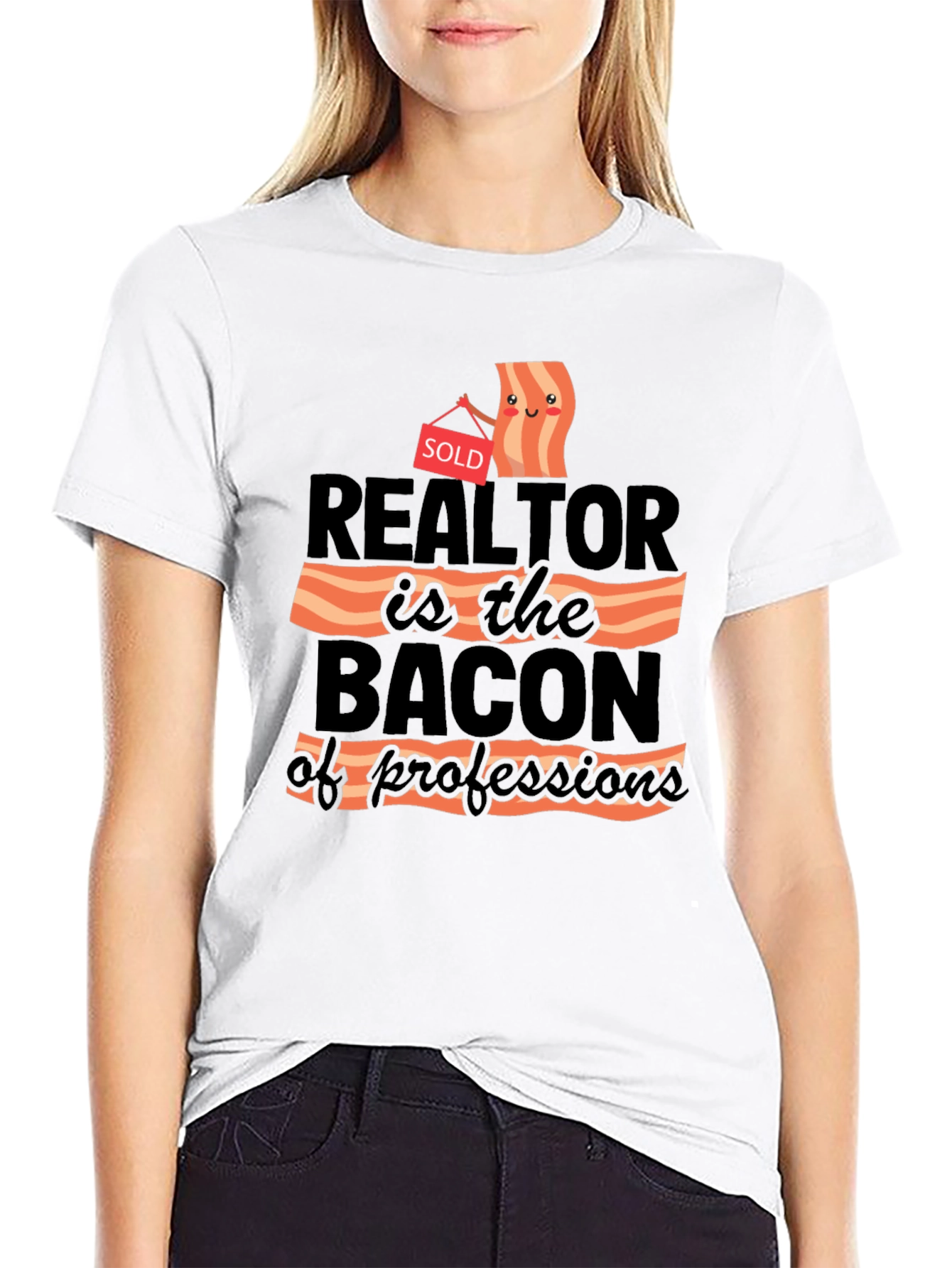 Realtor Bacon of Professions T-Shirt