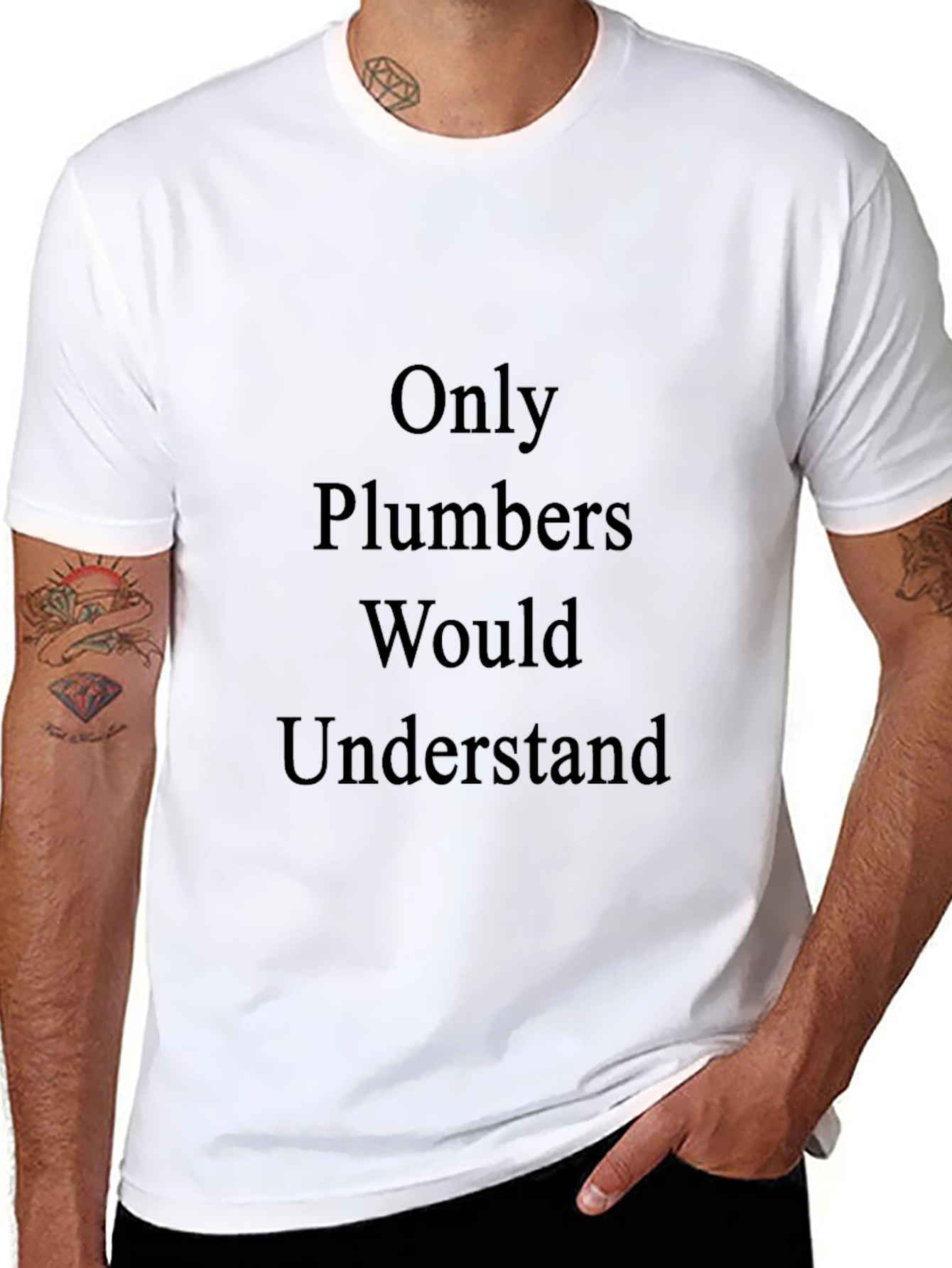 Only Plumbers Understand T-Shirt - Black Cotton Tee