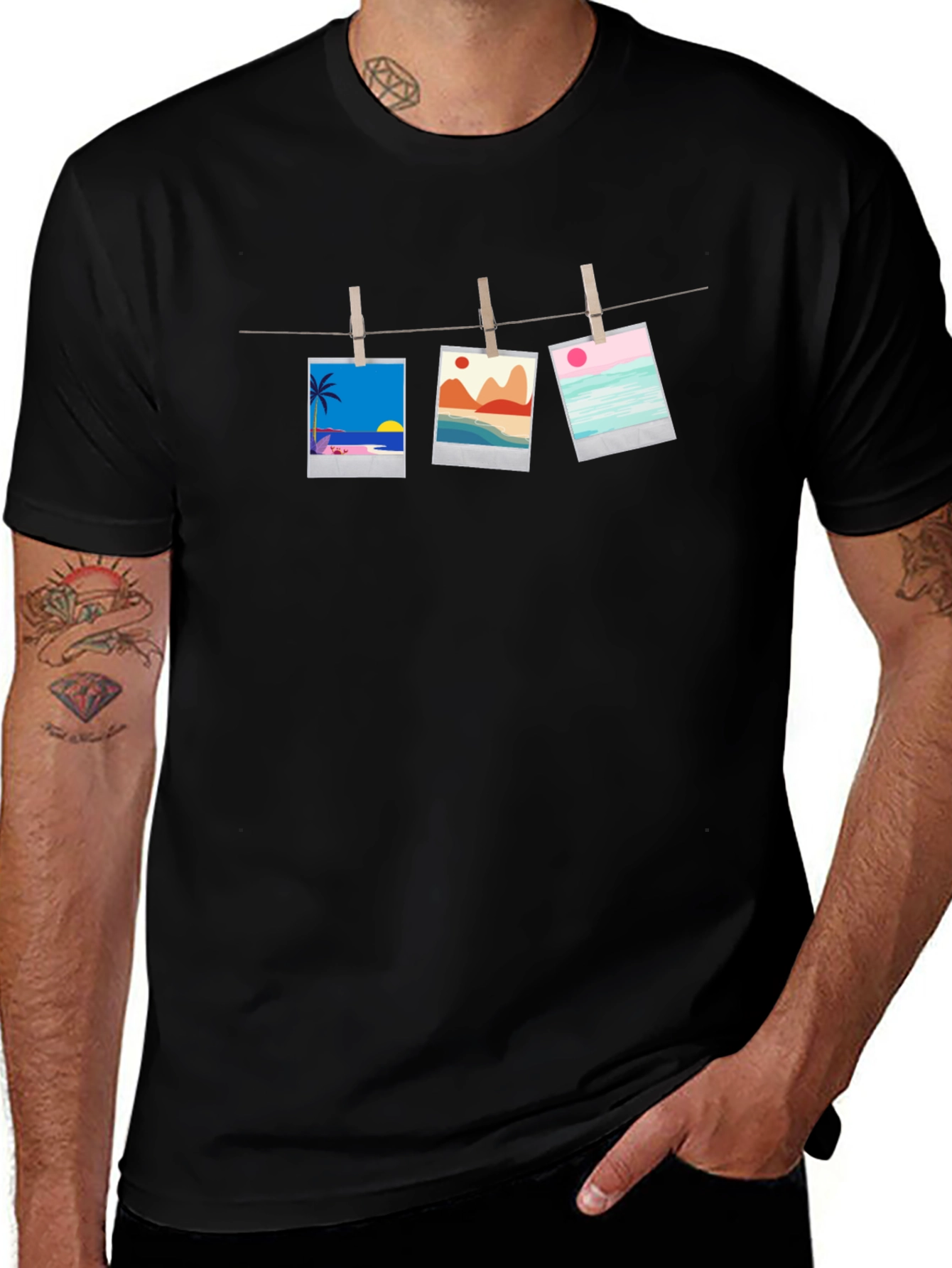 Retro Photo Line T-Shirt