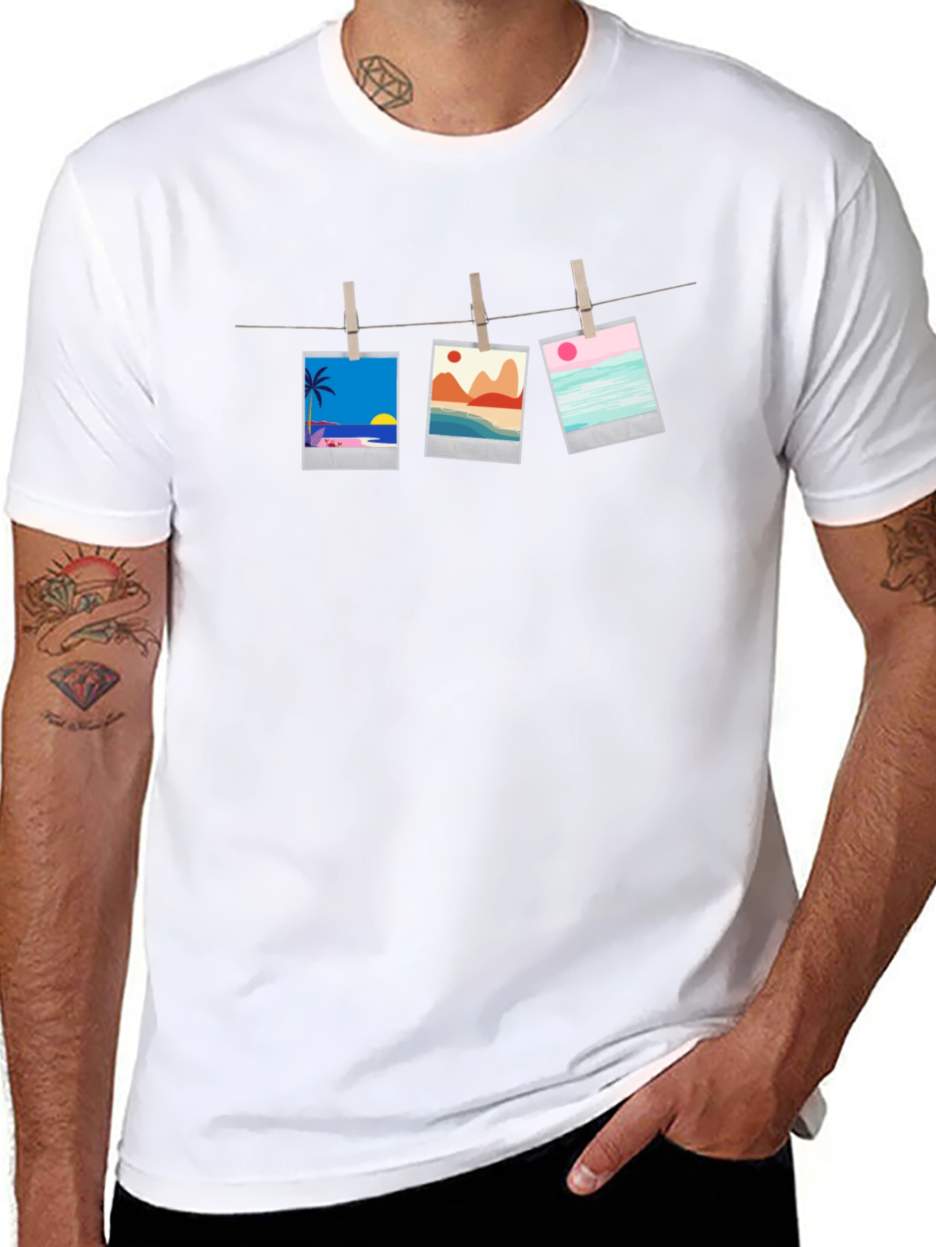 Retro Photo Line T-Shirt