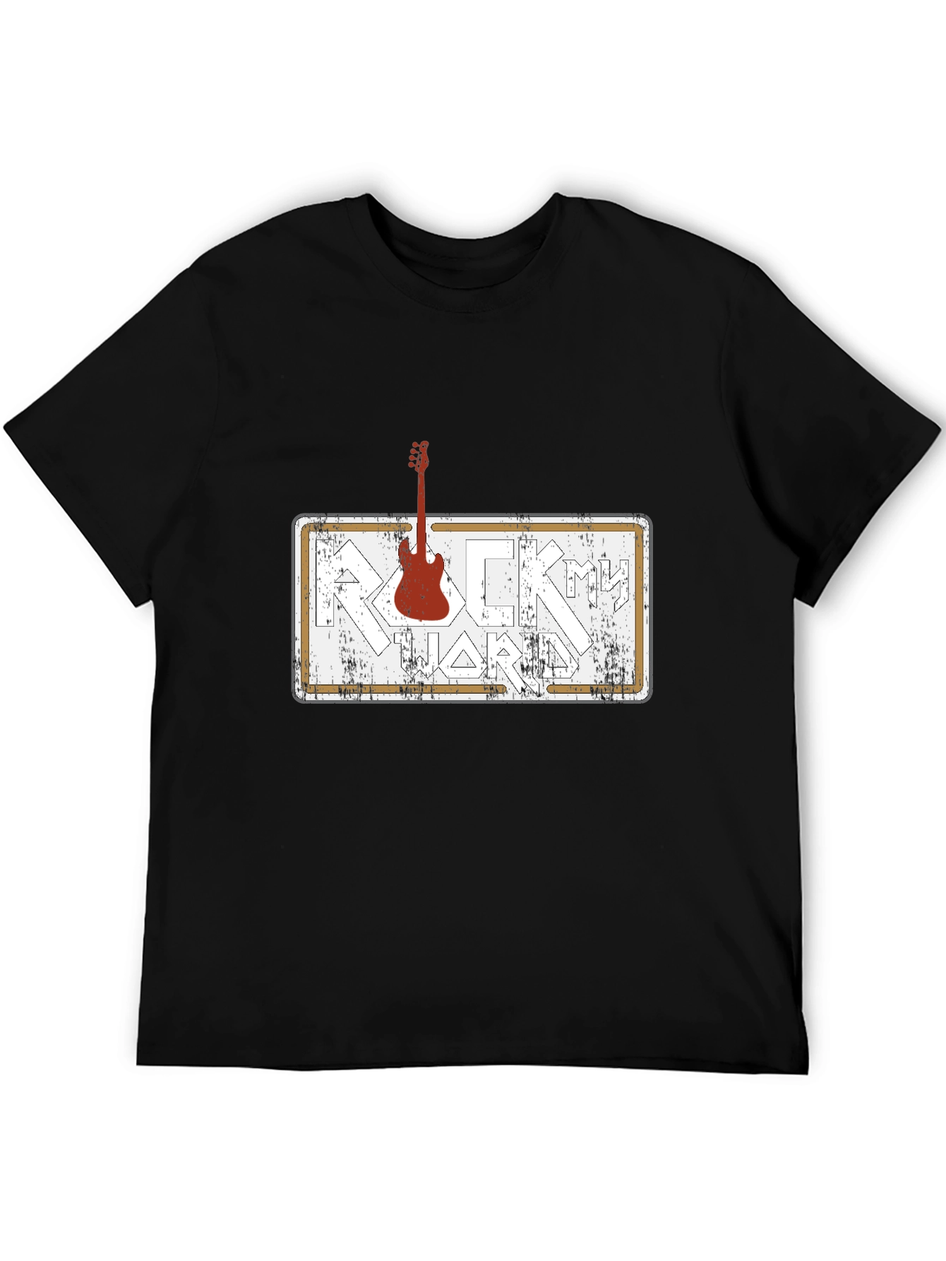 Rock Hard Guitar T-Shirt - Black