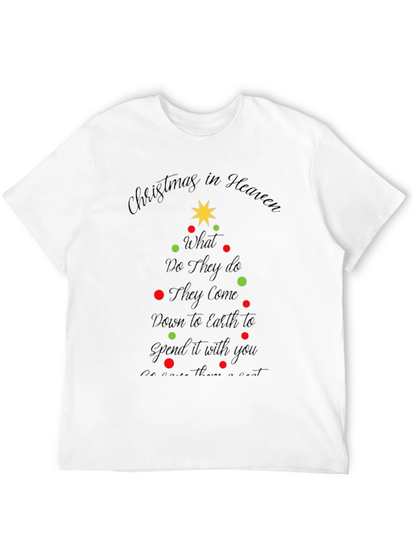 Christmas in Heaven Memorial T-Shirt