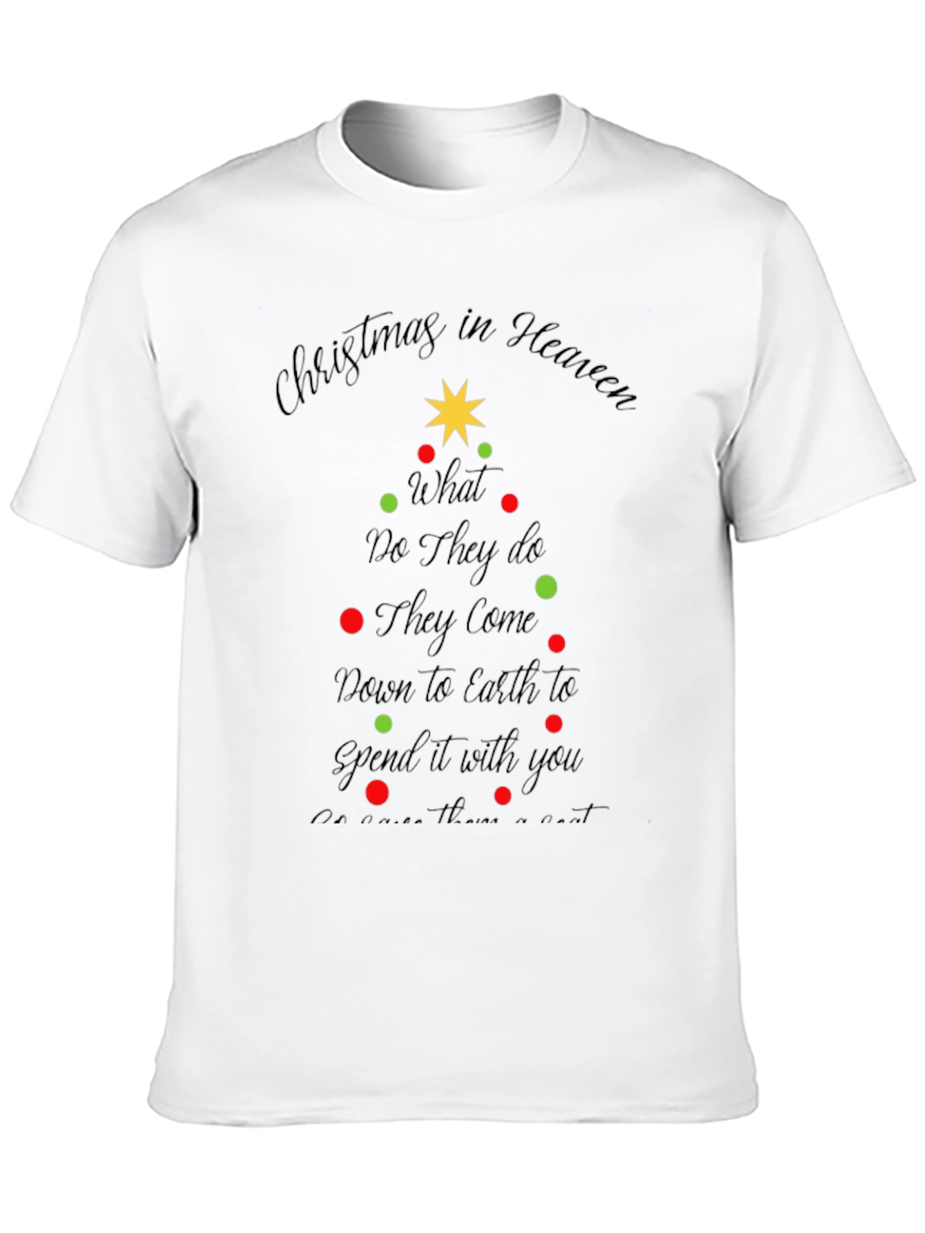 Christmas in Heaven Memorial T-Shirt
