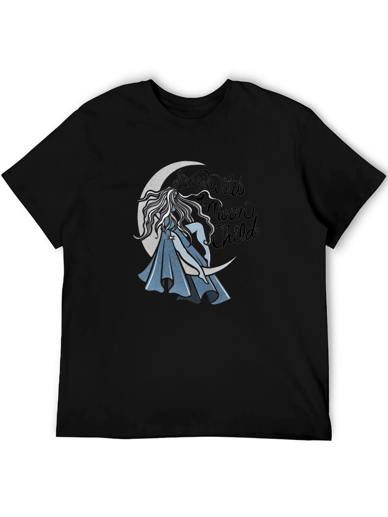 Stay Wild Moon Child Black Graphic Tee