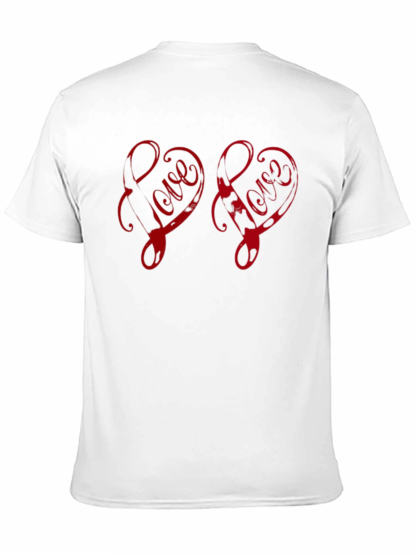Love Heart Black T-Shirt